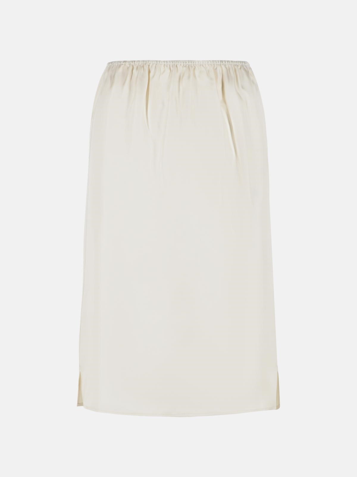 LOULOU DE SAISON ‘Vasali’ Ivory Silk Skirt LOULOU DE SAISON ‘Vasali’ Ivory Silk Skirt