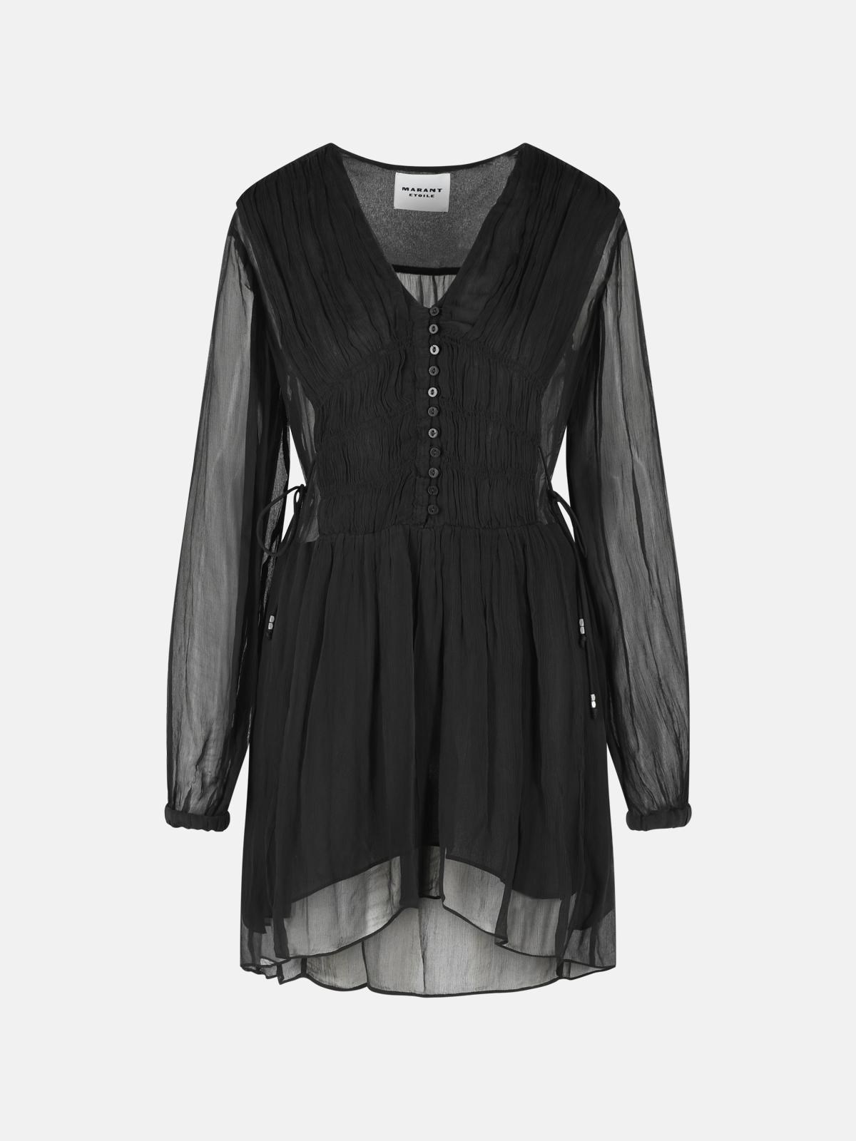 MARANT ÉTOILE 'Loriena' Black Viscose Dress
