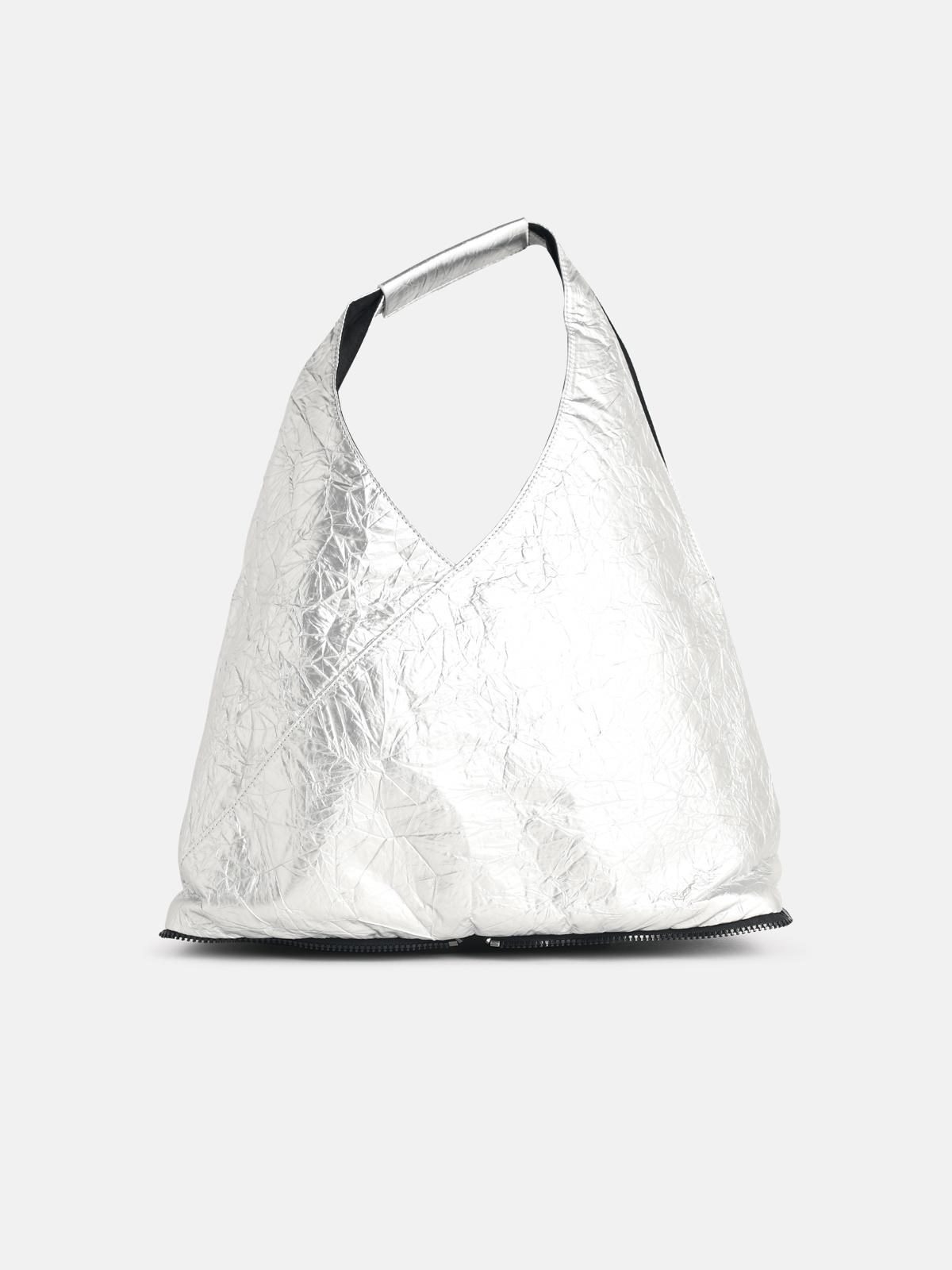 MM6 MAISON MARGIELA Silver 'Japanese' Polyurethane Bag　MM6 MAISON MARGIELA シルバー 日本製 ポリウレタン バッグ MM6
