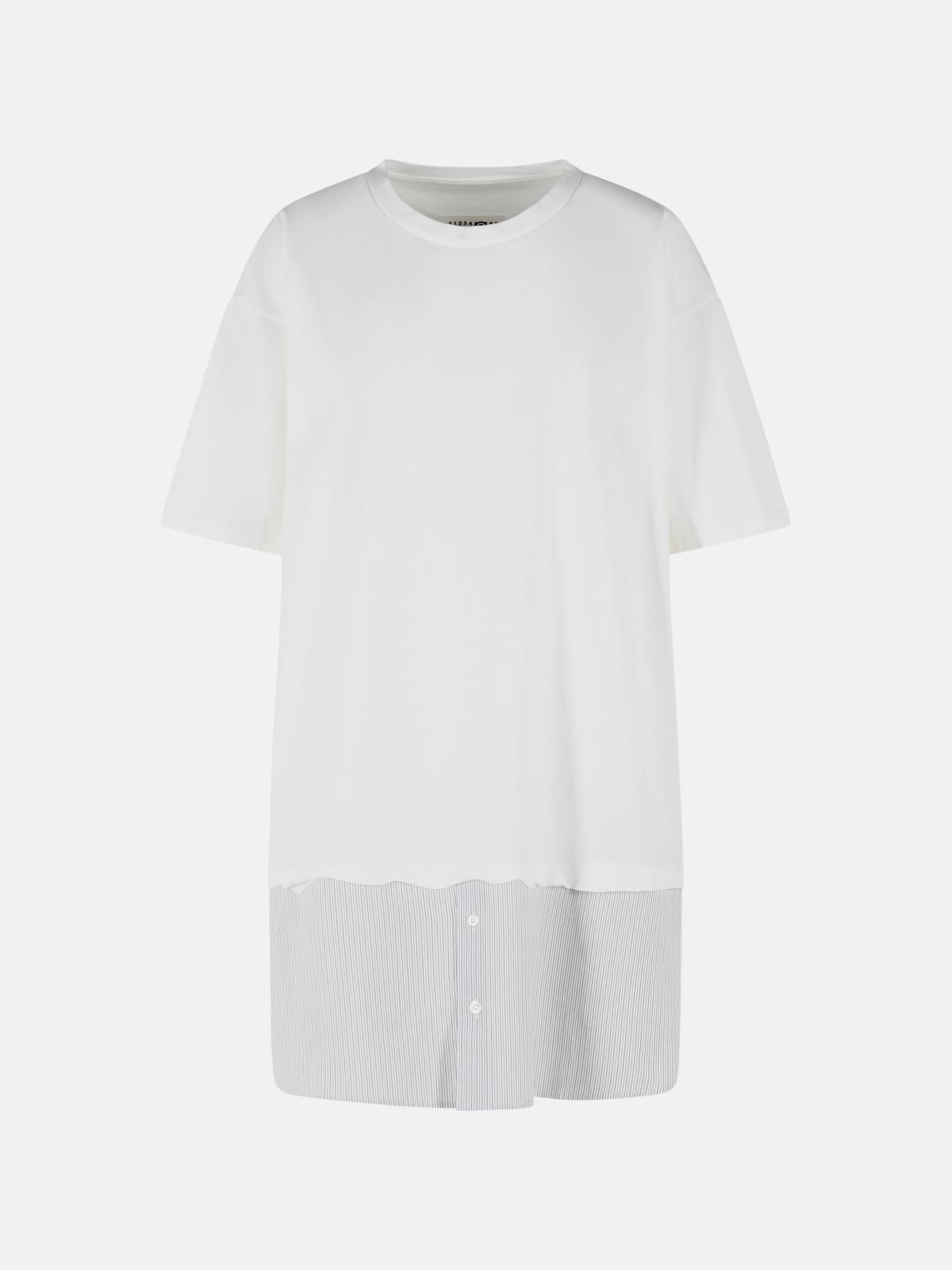 MM6 MAISON MARGIELA White Cotton Dress　MM6 MAISON MARGIELA ホワイト コットン ドレス MM6
