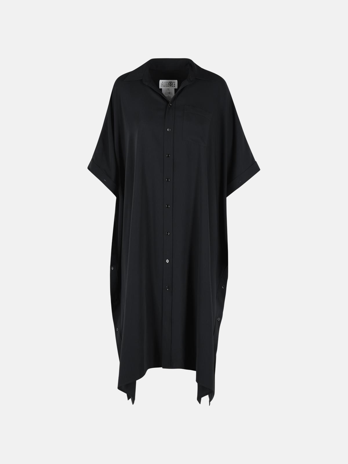 MM6 MAISON MARGIELA Black Polyester Dress　MM6 MAISON MARGIELA ブラック ポリエステル ドレス MM6