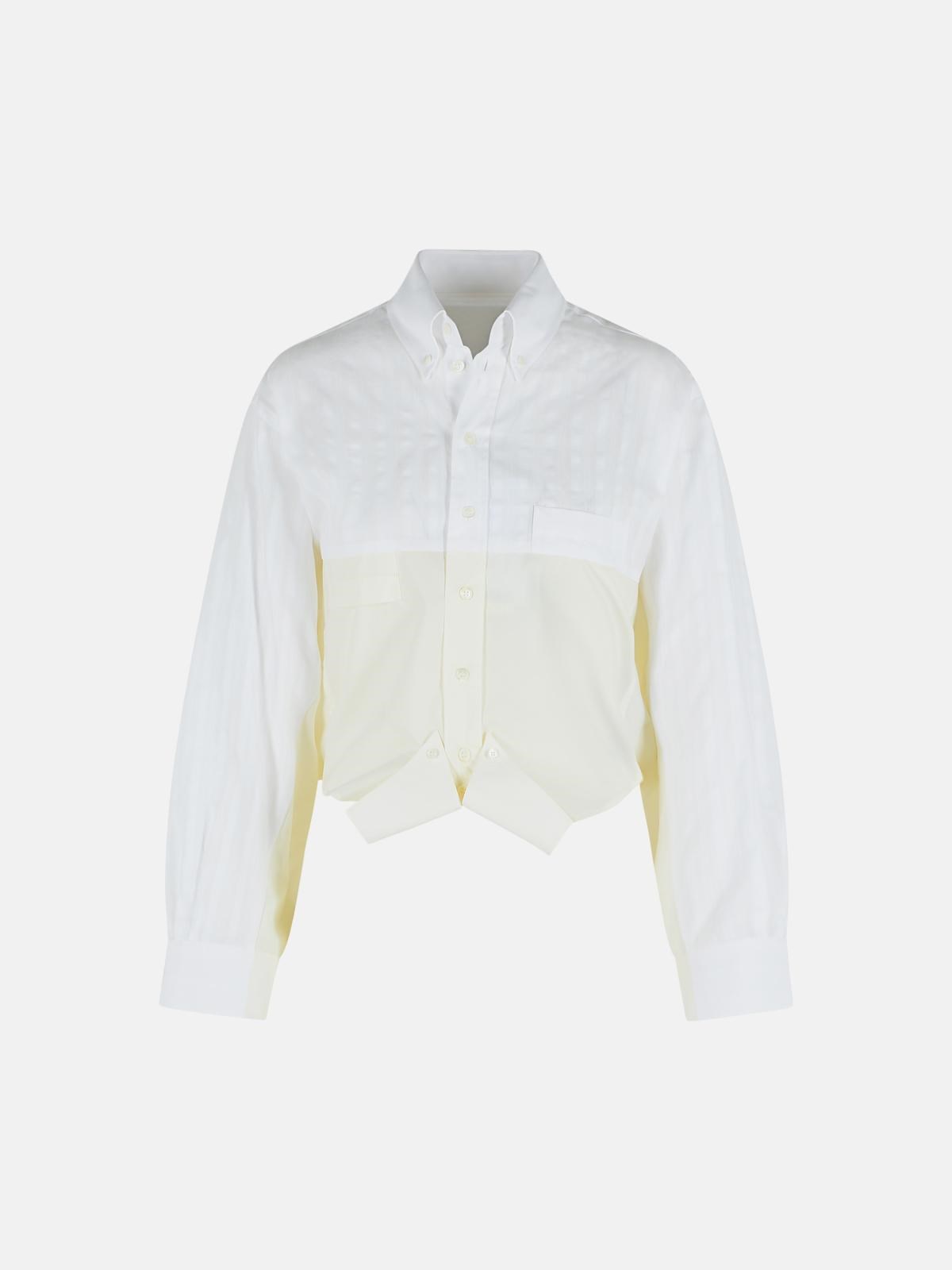 MM6 MAISON MARGIELA White Mirror Effect Cotton Poplin Shirt