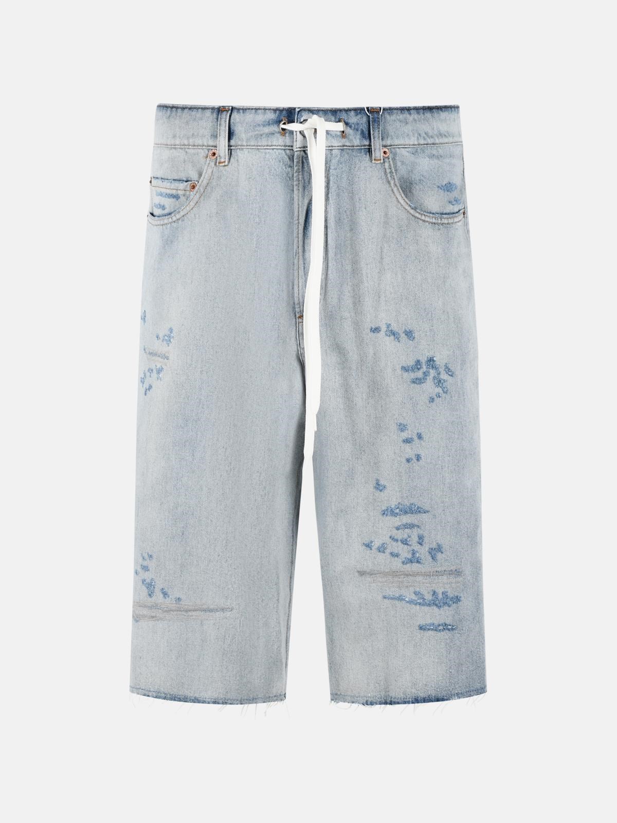 MM6 MAISON MARGIELA Blue Denim Bermuda Shorts　MM6 MAISON MARGIELA ブルー デニム バミューダ ショーツ MM6