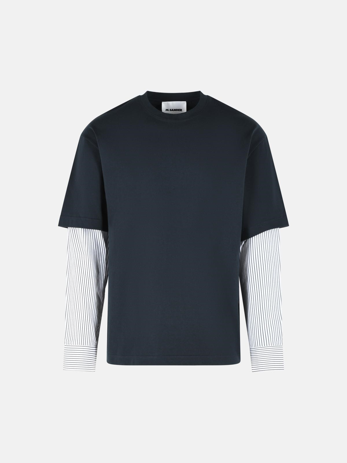 Jil Sander JIL SANDER Midnight Blue Cotton T-Shirt　JIL SANDER ミッドナイトブルー コットン Tシャツ