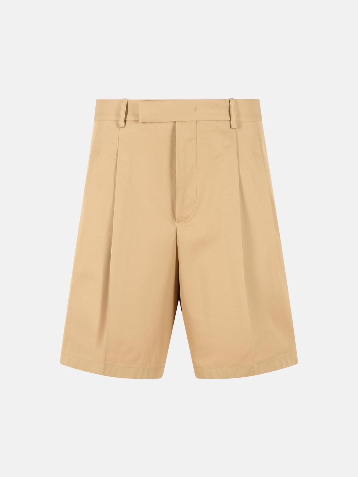 Jil Sander JIL SANDER Beige Cotton Bermuda Shorts　JIL SANDER ベージュ コットン バミューダ ショーツ