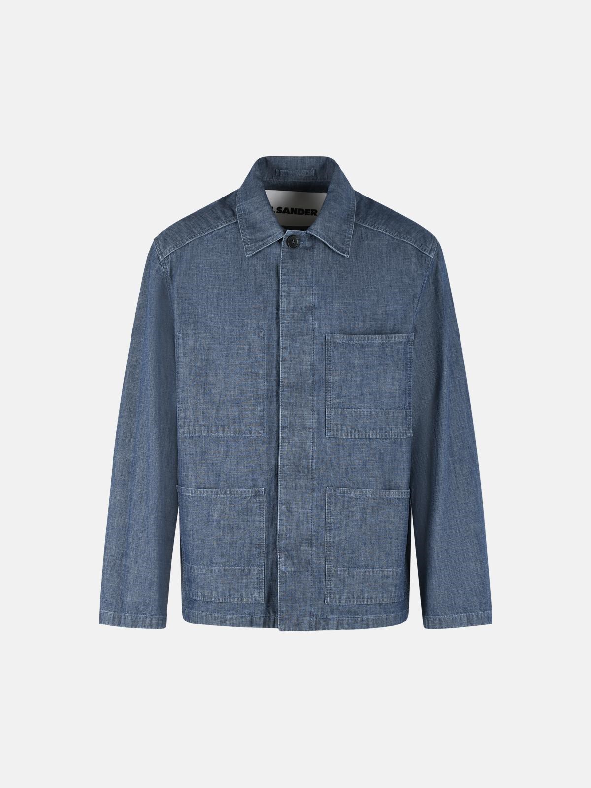 Jil Sander JIL SANDER Blue Cotton Jacket　JIL SANDER ブルー コットン ジャケット