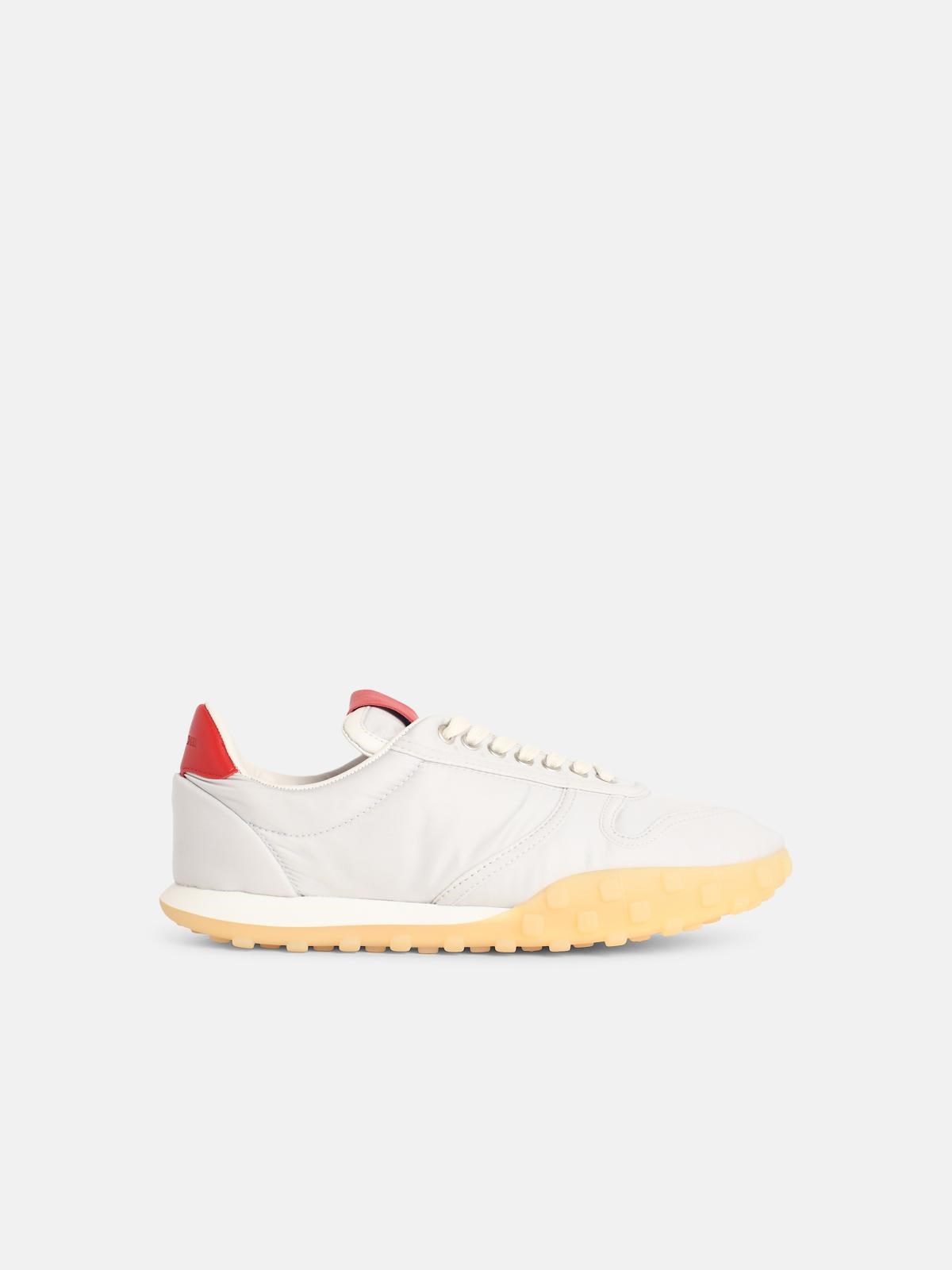 Jil Sander JIL SANDER Sneakers In Nylon And White Nappa Leather　JIL SANDER スニーカー ナイロン＆ホワイト ナッパレザー
