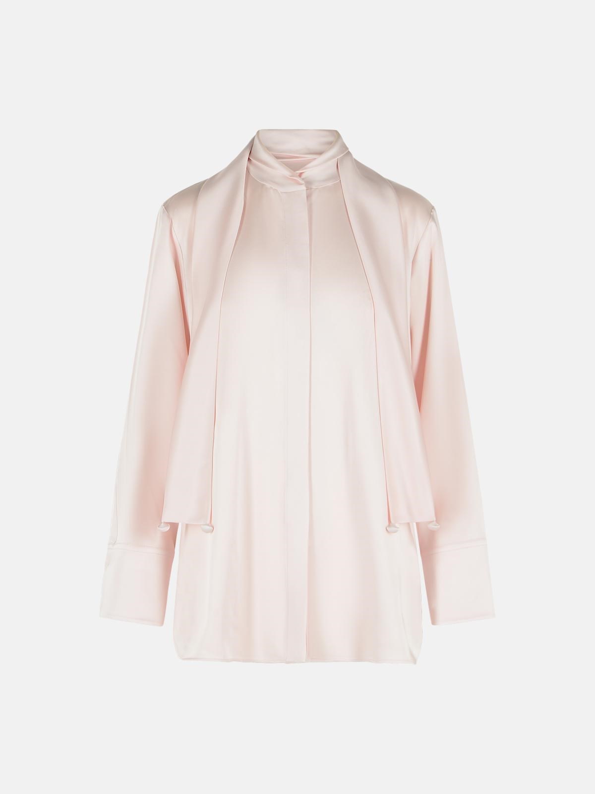 JIL SANDER 'Fiocco' Pink Acetate And Viscose Shirt　JIL SANDER 'Fiocco' ピンク アセテートとビスコース シャツ JIL