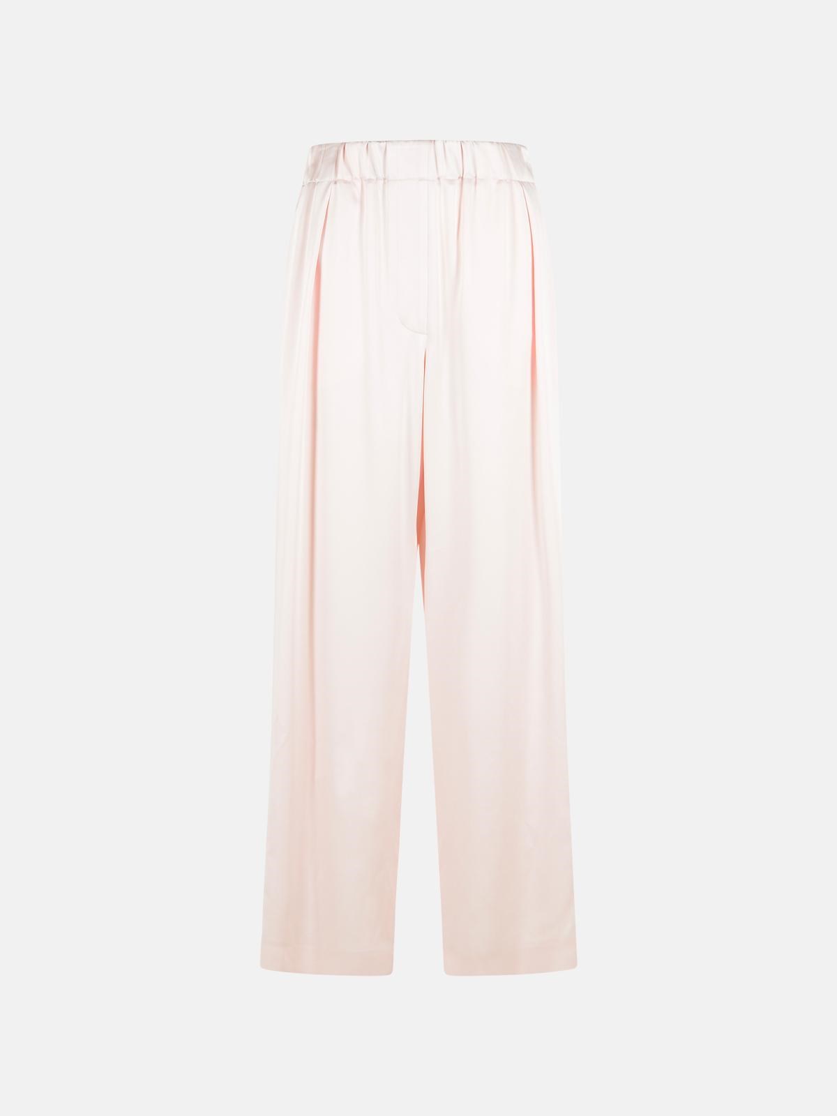 JIL SANDER Pink Acetate Blend Trousers　JIL SANDER ピンク アセテート ブレンド トラウザーズ JIL
