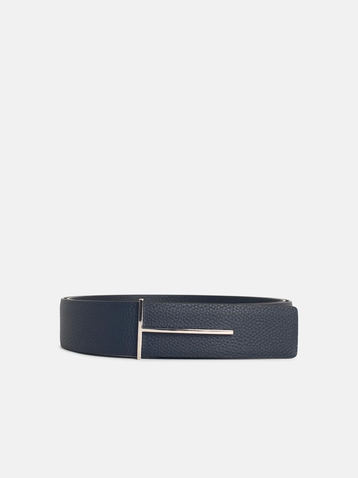 TOM FORD TOM FORD Navy Reversible Leather Belt　TOM FORD ネイビー リバーシブル レザー ベルト