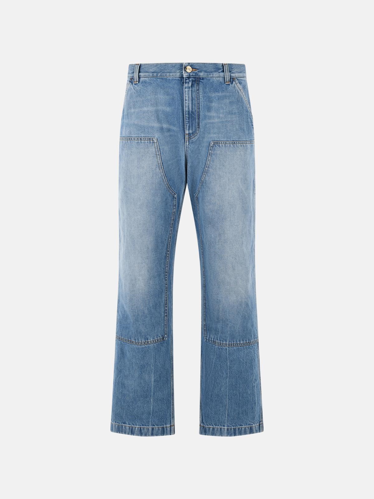 VERSACE VERSACE 'Carpenter' Light Blue Denim Jeans　VERSACE カーペンター ライトブルー デニム ジーンズ