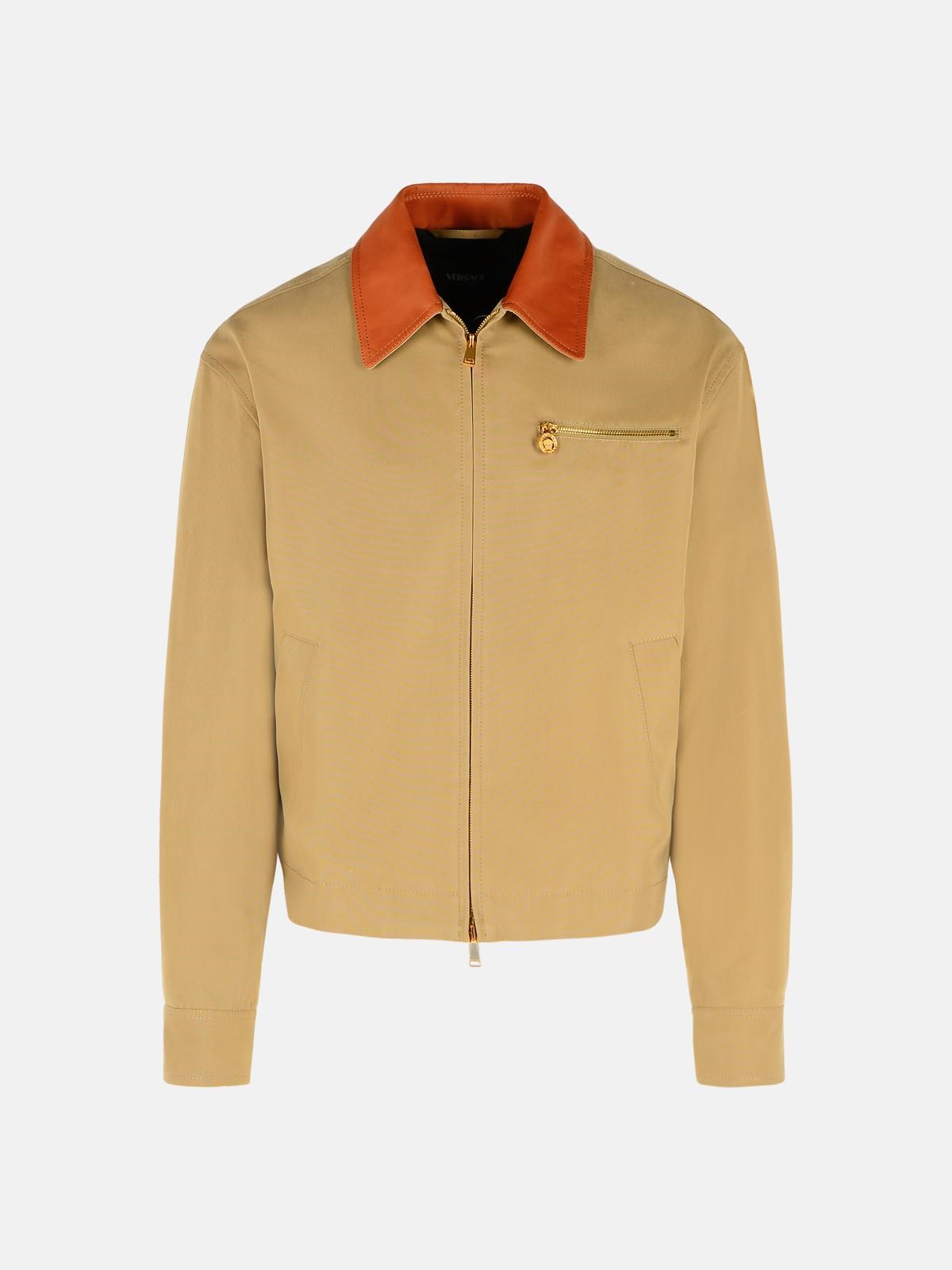 VERSACE VERSACE Beige Cotton Jacket　VERSACE ベージュ コットン ジャケット
