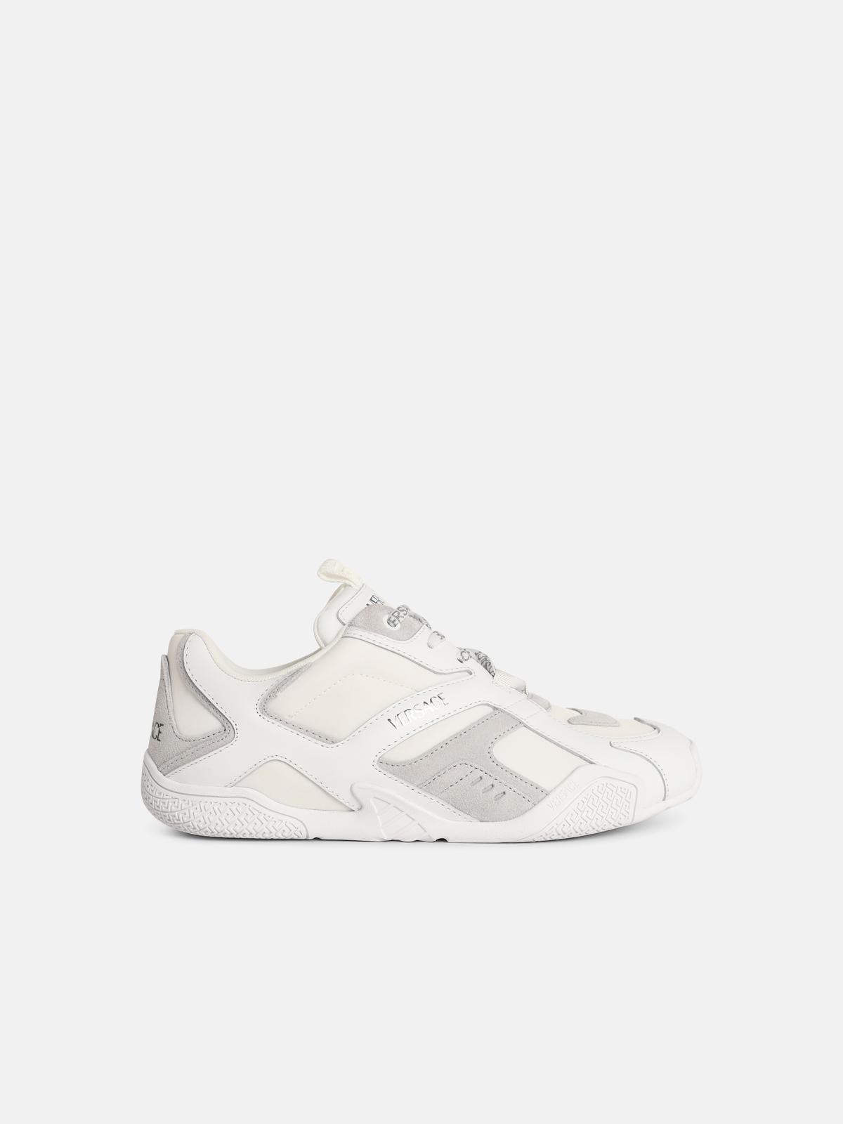 VERSACE VERSACE 'Galaxia' White Leather Blend Sneakers　VERSACE ギャラクシア ホワイト レザー ブレンド スニーカー