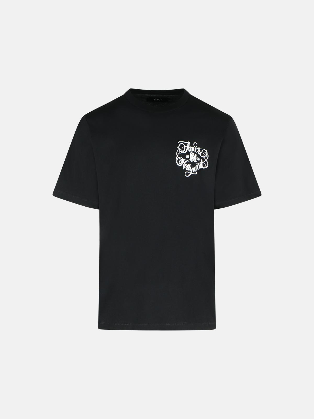 AMIRI 'Hollywood' Black Cotton T-Shirt　AMIRI 'Hollywood' ブラック コットン T シャツ AMIRI