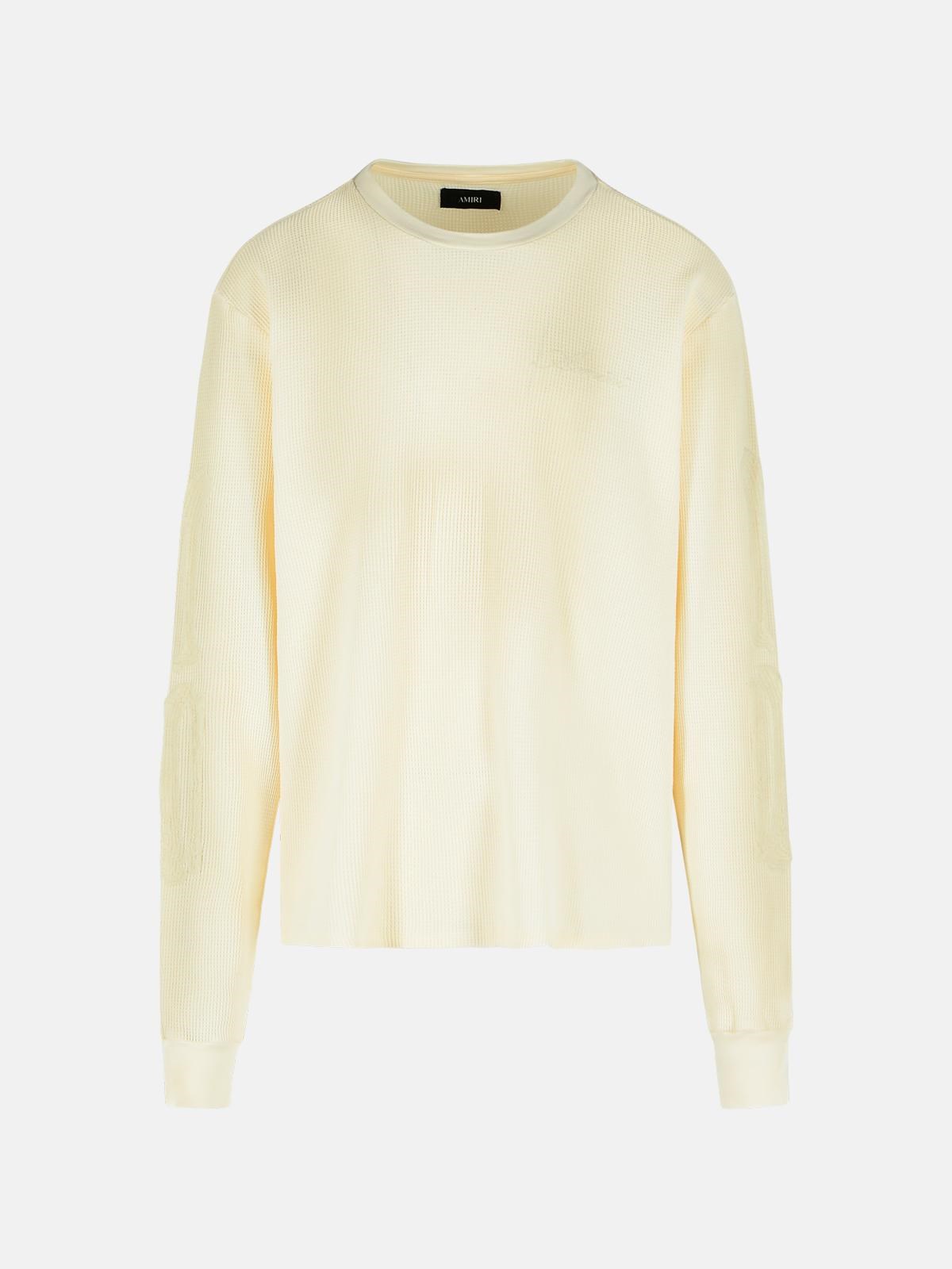 AMIRI Ivory Cotton T-Shirt　AMIRI アイボリーコットン Tシャツ AMIRI
