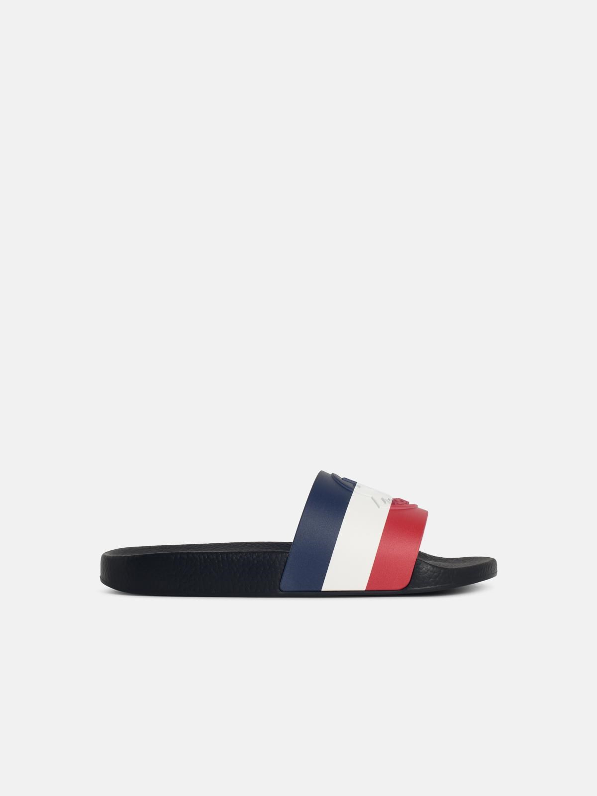 MONCLER MONCLER 'Basile' Black Rubber Slides　MONCLER 'Basile' ブラック ラバー スライド