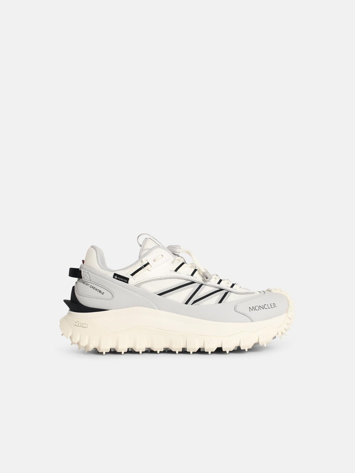 MONCLER MONCLER 'Trailgrip Gtx' White Leather Blend Sneakers　MONCLER 'Trailgrip Gtx' ホワイト レザー ブレンド スニーカー