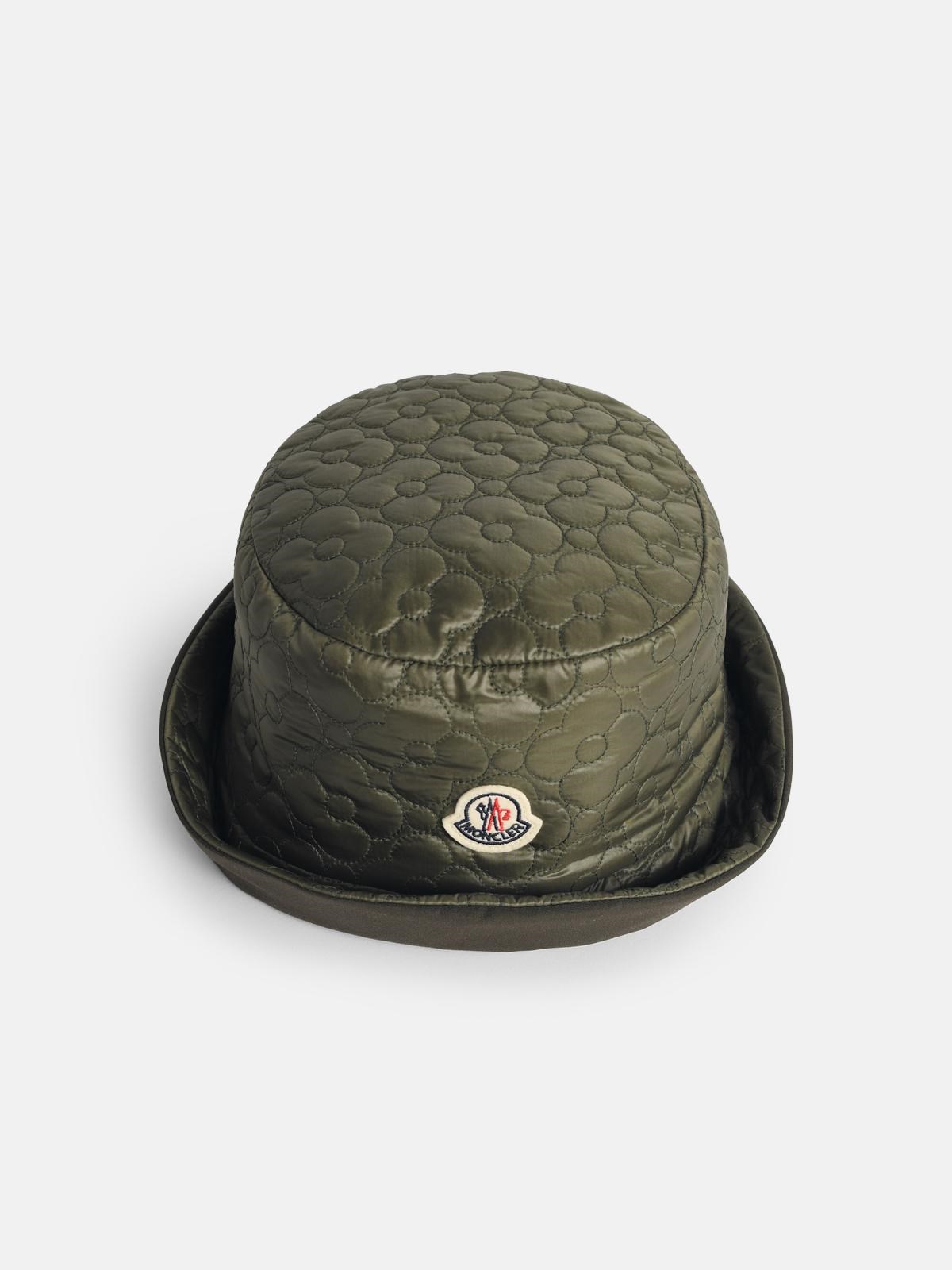 MONCLER 'Bucket' Reversible Green Nylon Hat　MONCLER 'Bucket' リバーシブル グリーン ナイロン ハット MONCLER