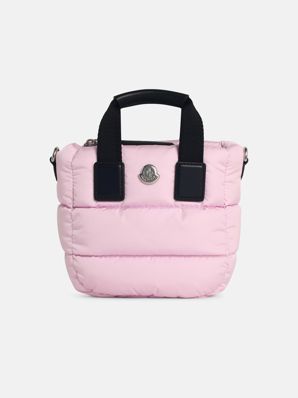 MONCLER MONCLER 'Micro Caradoc' Light Pink Polyamide Tote Bag　MONCLER 'Micro Caradoc' ライトピンク ポリアミド トート バッグ
