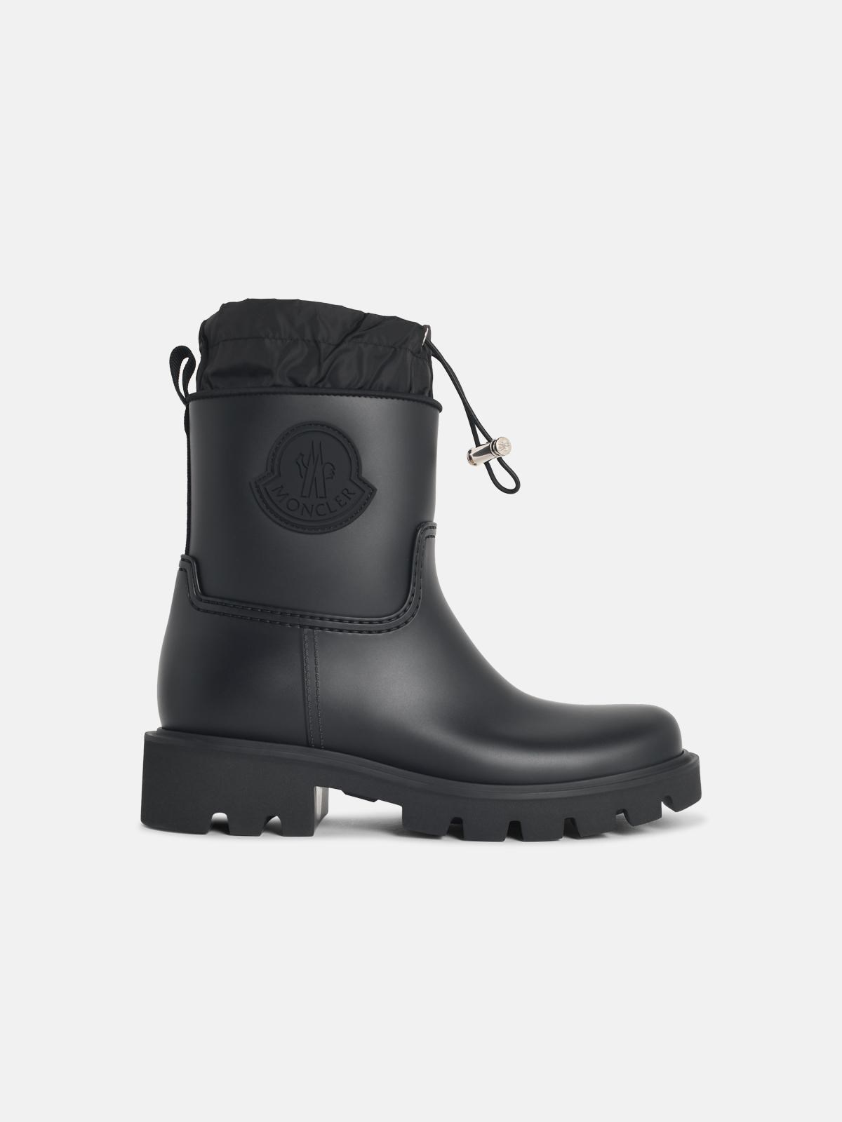 MONCLER MONCLER Black 'Kickstream' Rain Boots　MONCLER ブラック キックストリーム レイン ブーツ