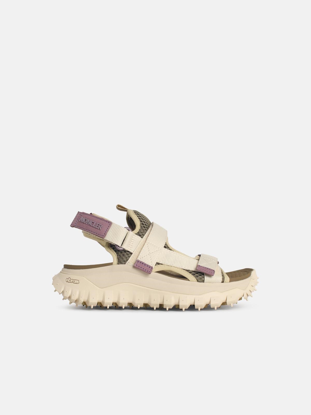 MONCLER MONCLER 'Trailgrip Vela' Ivory White Polyamide Sandals　MONCLER 'Trailgrip Vela' アイボリー ホワイト ポリアミド サンダル