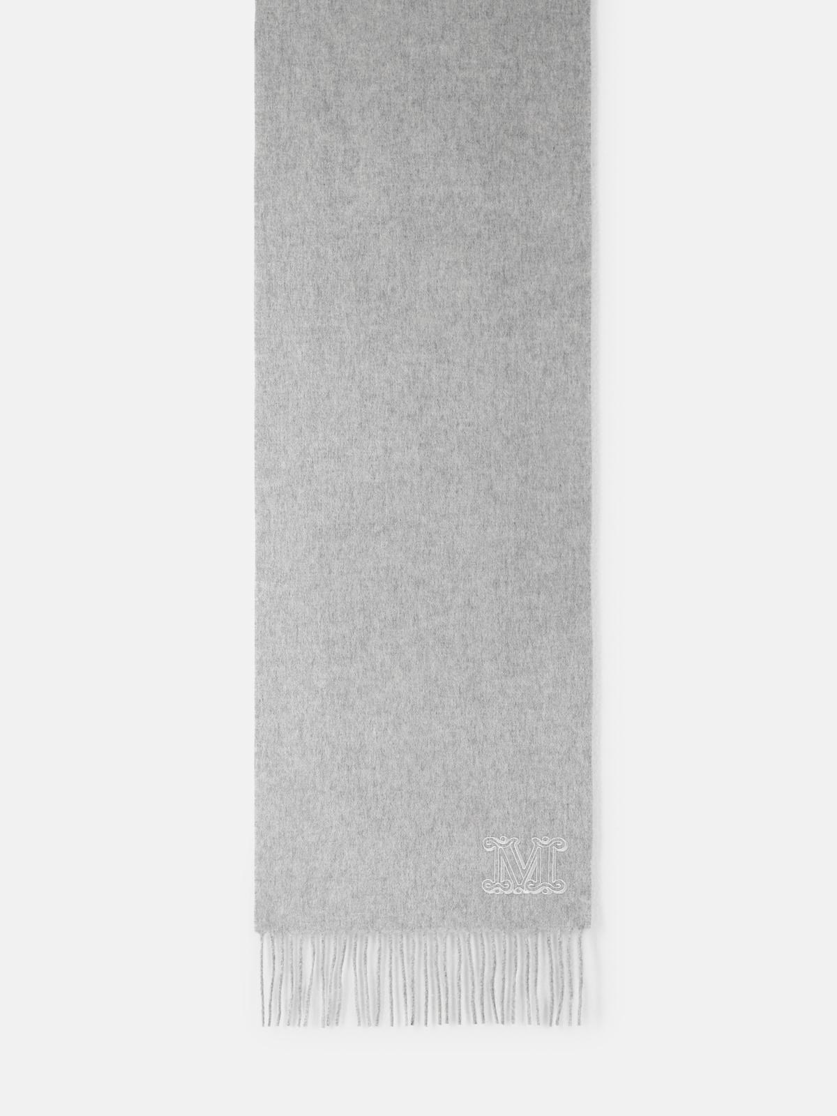 Max Mara MAX MARA 'Wsdalia' Grey Cashmere Scarf　MAX MARA 'Wsdalia' グレー カシミア スカーフ