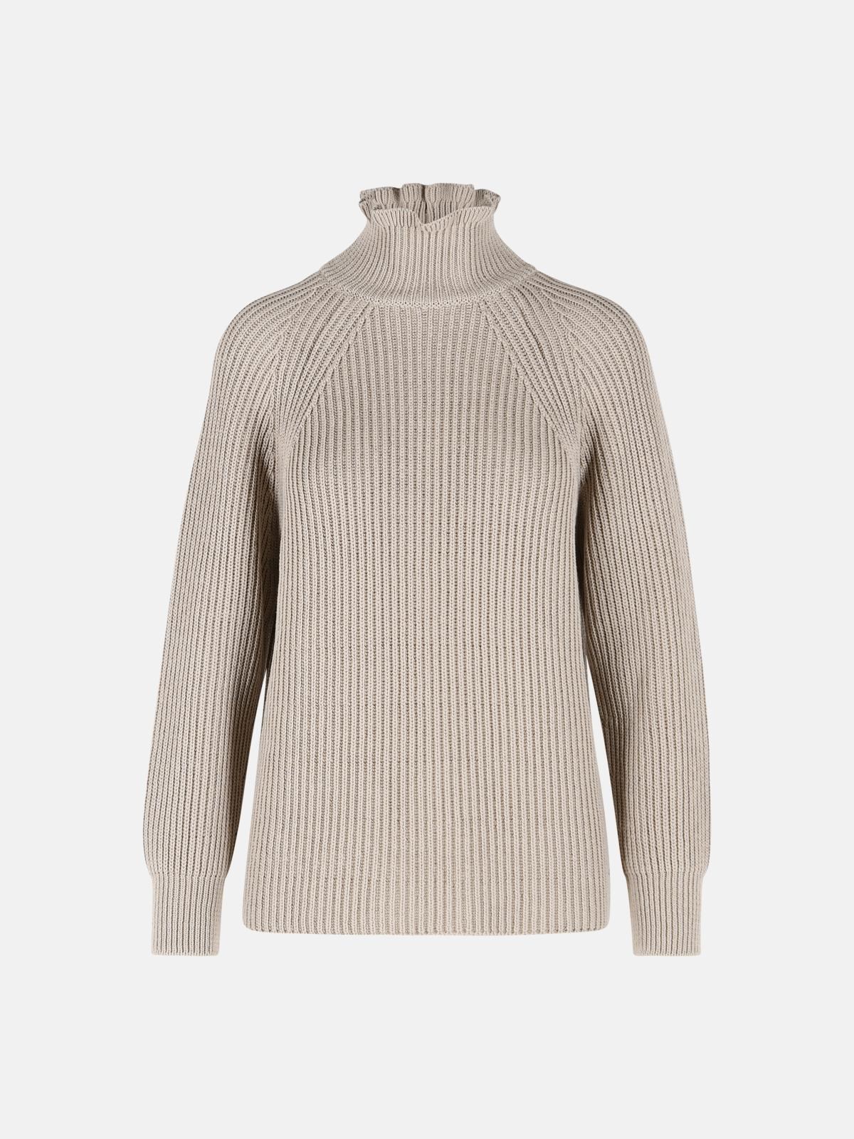 MAX MARA 'Camino' Oversized Sand Cotton Cordonetto Sweater　MAX MARA 'Camino' オーバーサイズ サンドコットン コルドネット セーター MAX
