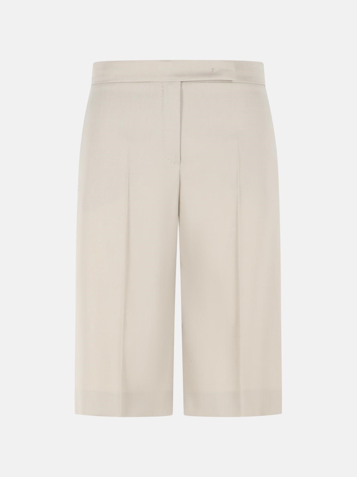MAX MARA 'Umile' Bermuda Shorts In Wool, Mohair And Sand Silk Tela　MAX MARA ウール、モヘア、サンドシルクの「Umile」バミューダ ショーツ Tela MAX