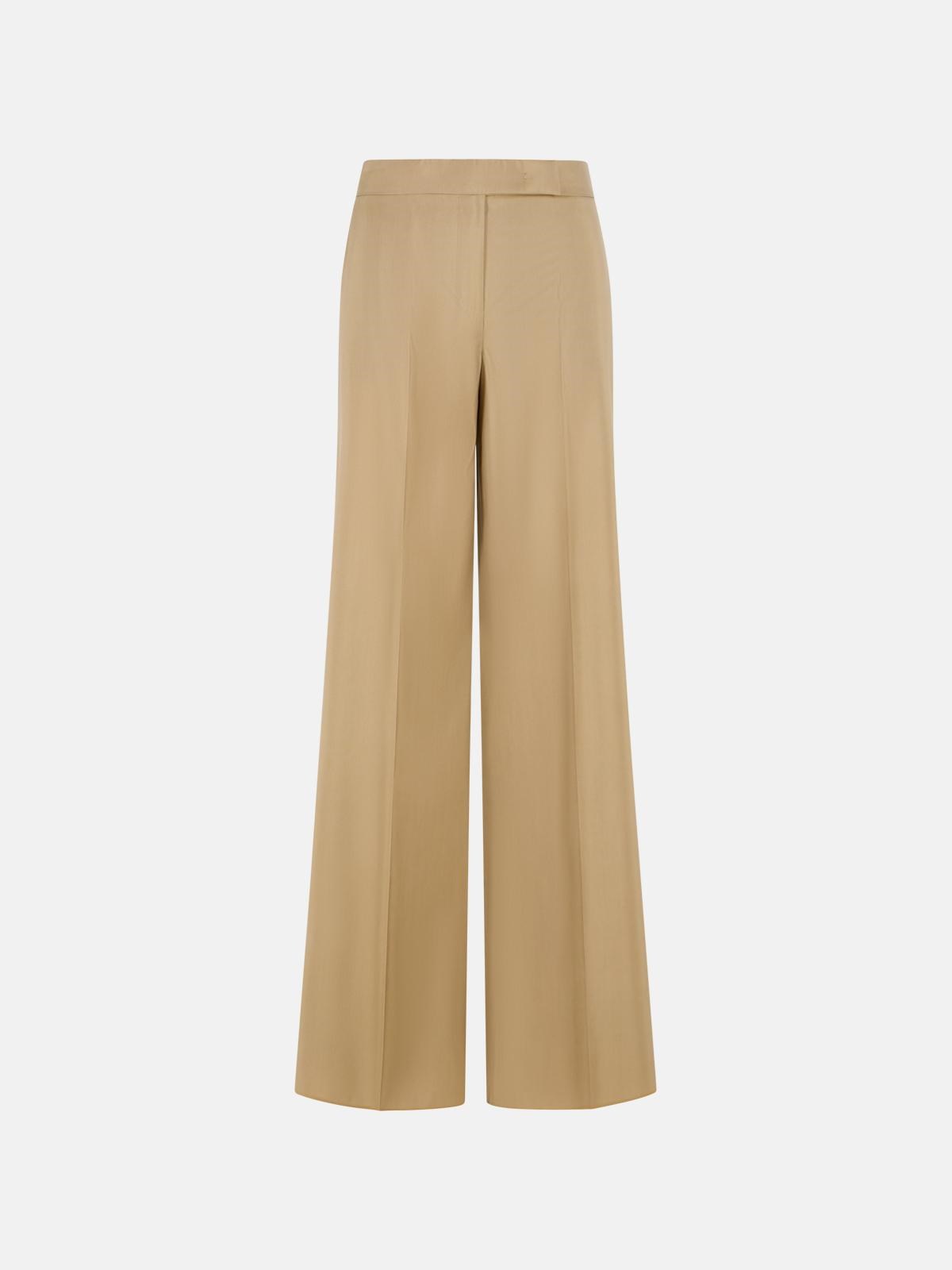MAX MARA 'Bronte' Beige Virgin Wool Blend Pants　MAX MARA 'Bronte' ベージュ バージン ウール ブレンド パンツ MAX