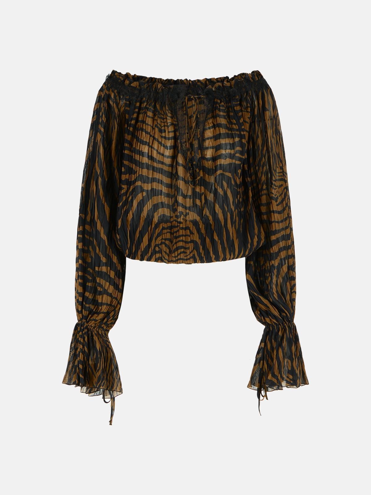 BLUMARINE Brown Viscose Blouse