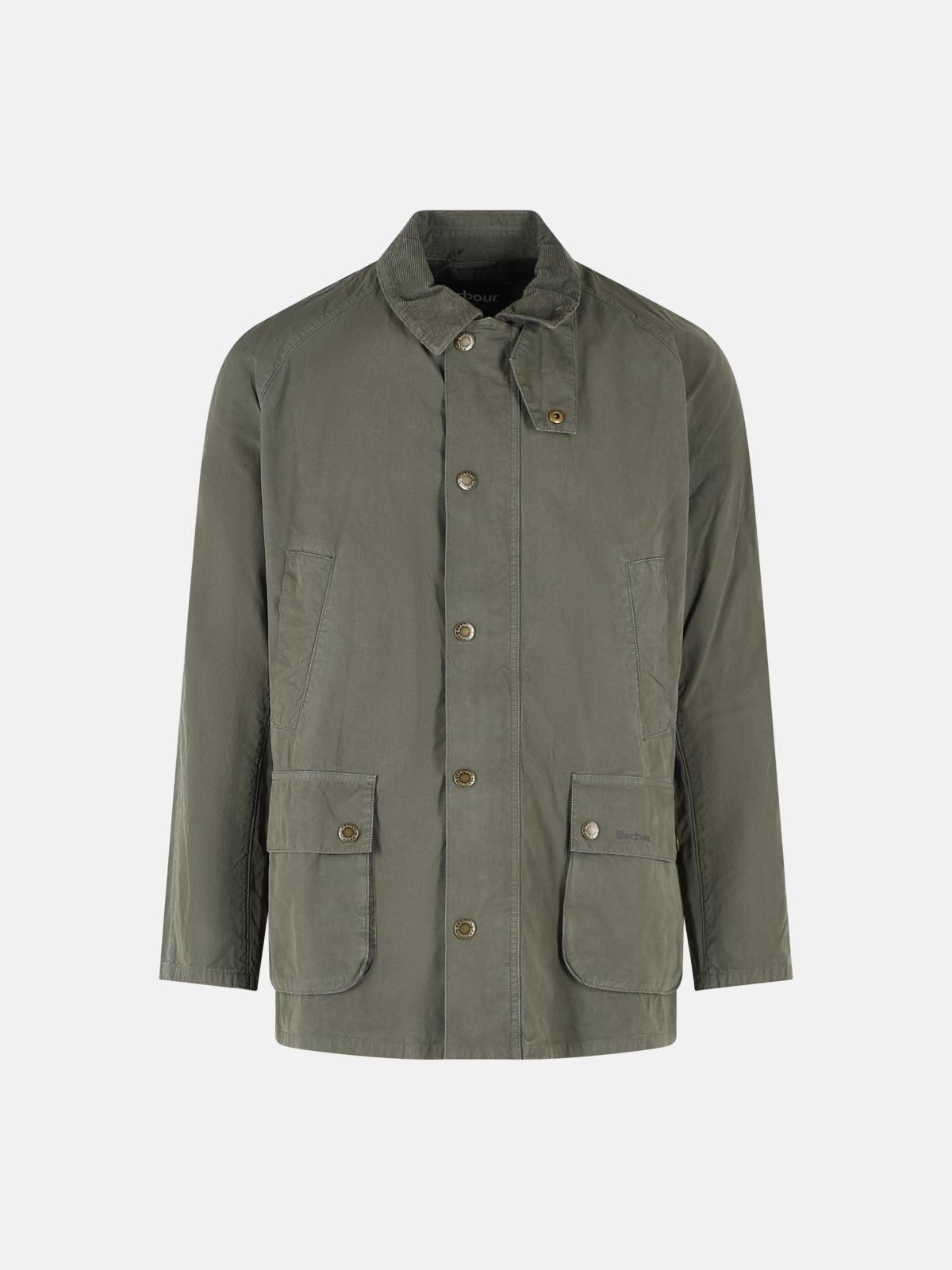 BARBOUR 'Ashby Casual' Olive Green Cotton Jacket　BARBOUR アシュビー カジュアル オリーブ グリーン コットン ジャケット BARBOUR