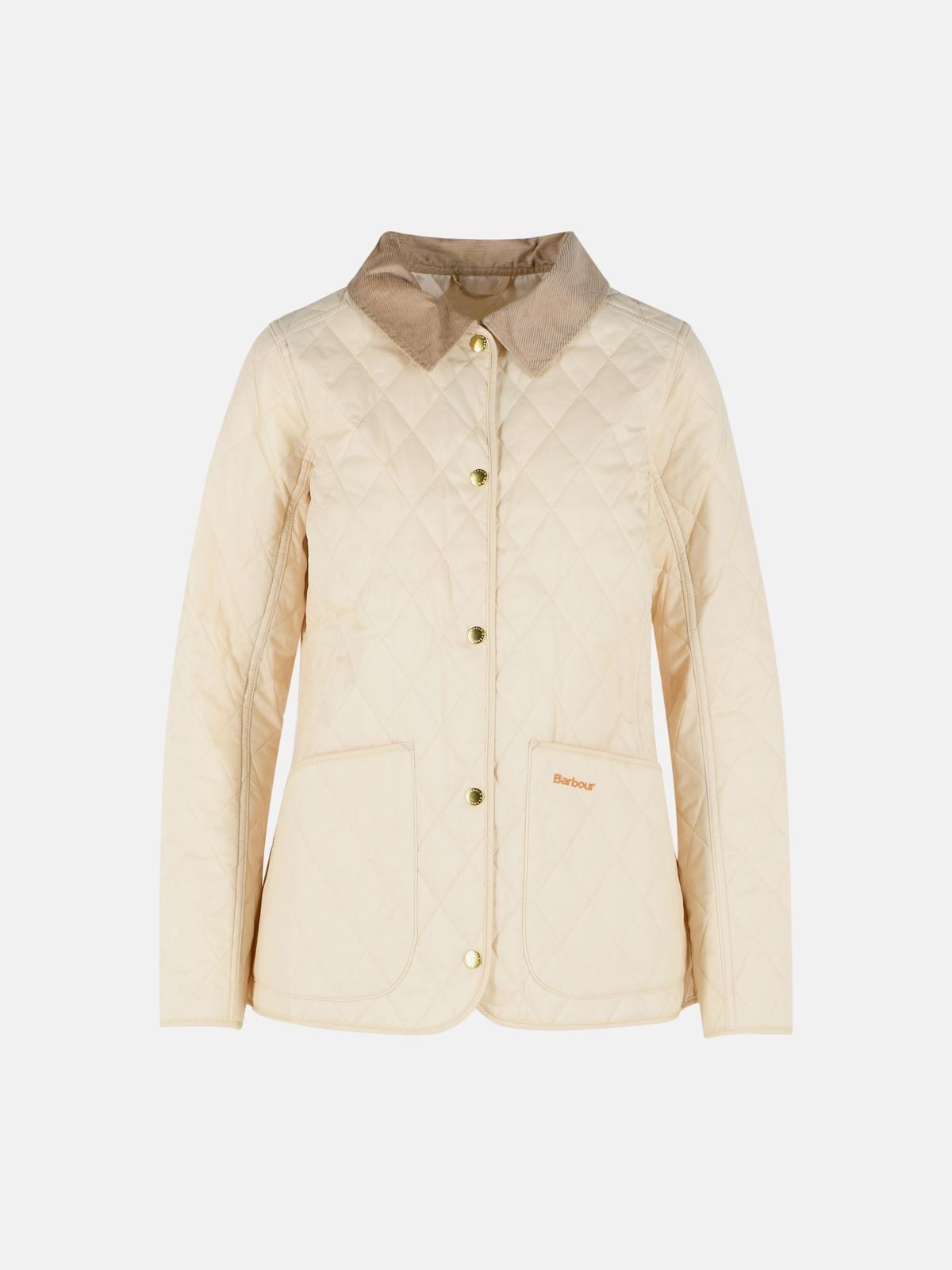 BARBOUR 'Annandale' Cream Polyamide Jacket　BARBOUR アナンデール クリーム ポリアミド ジャケット BARBOUR