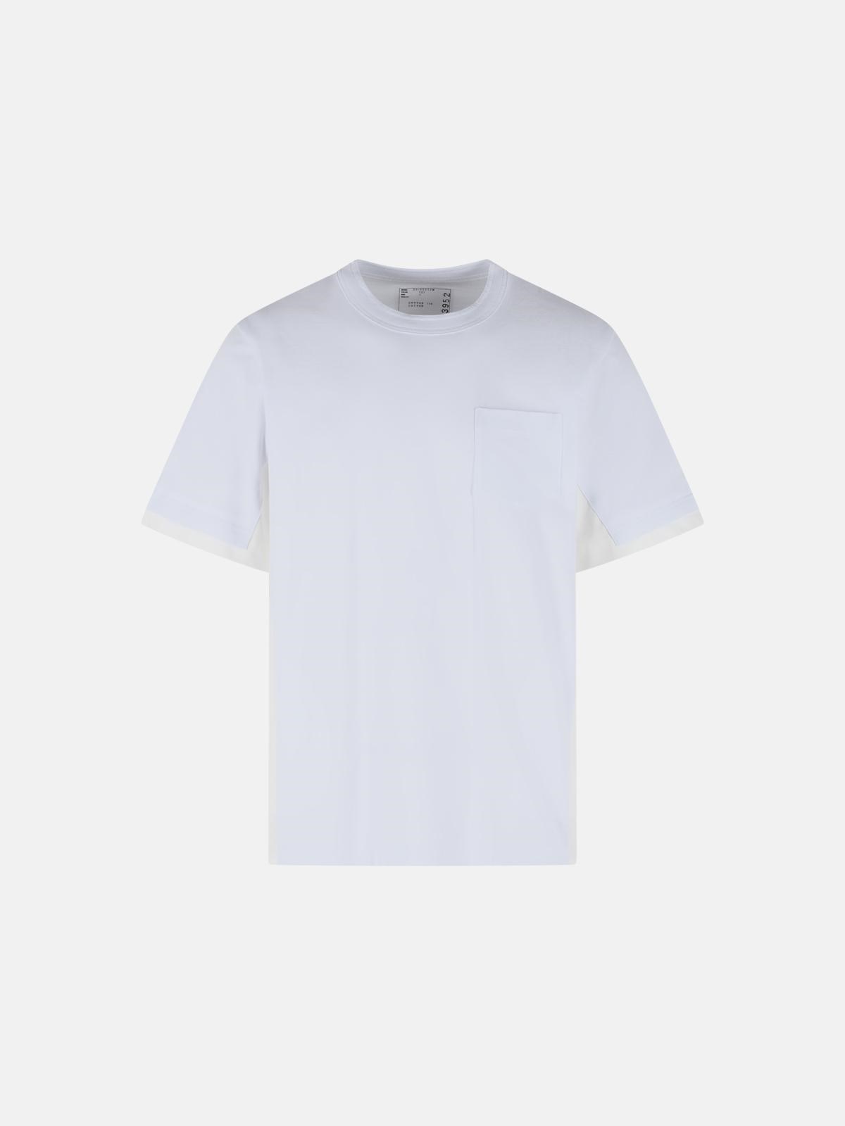 SACAI White Cotton T-Shirt　SACAI ホワイト コットン T シャツ SACAI