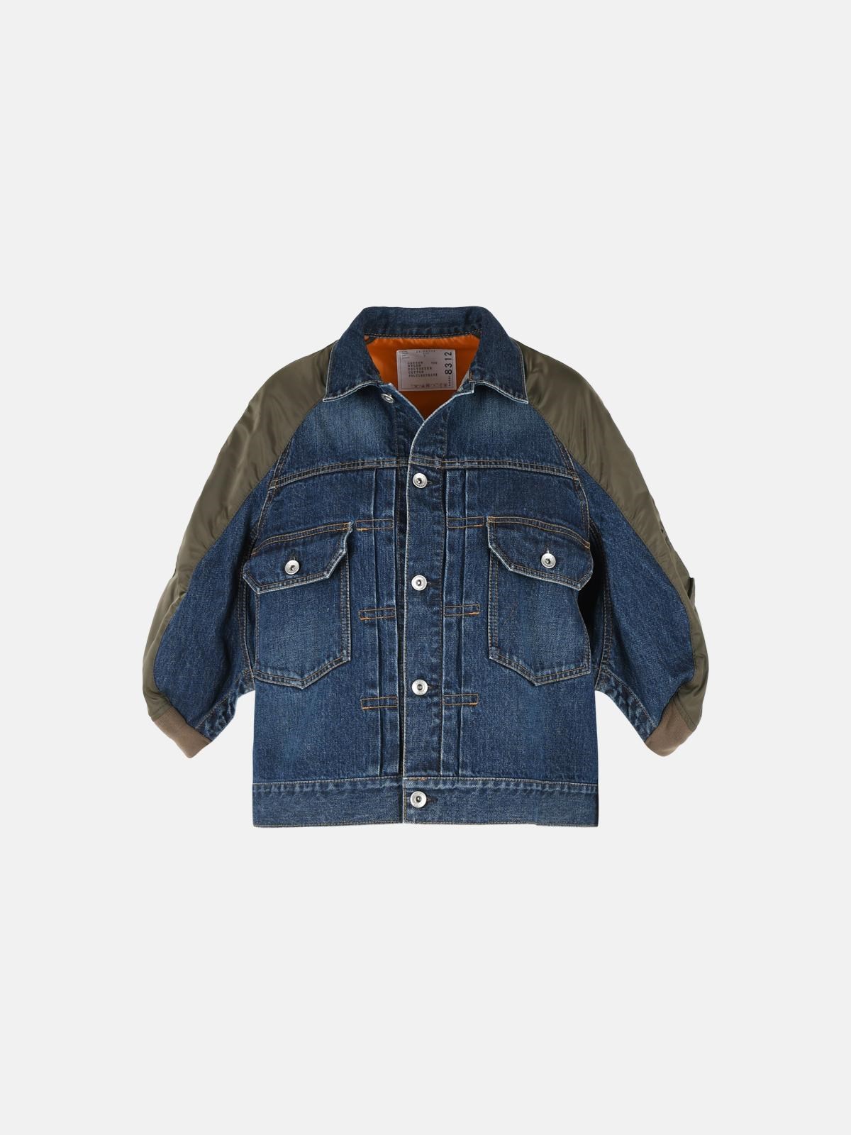 SACAI Blue Cotton Denim Jacket　SACAI ブルー コットン デニム ジャケット SACAI
