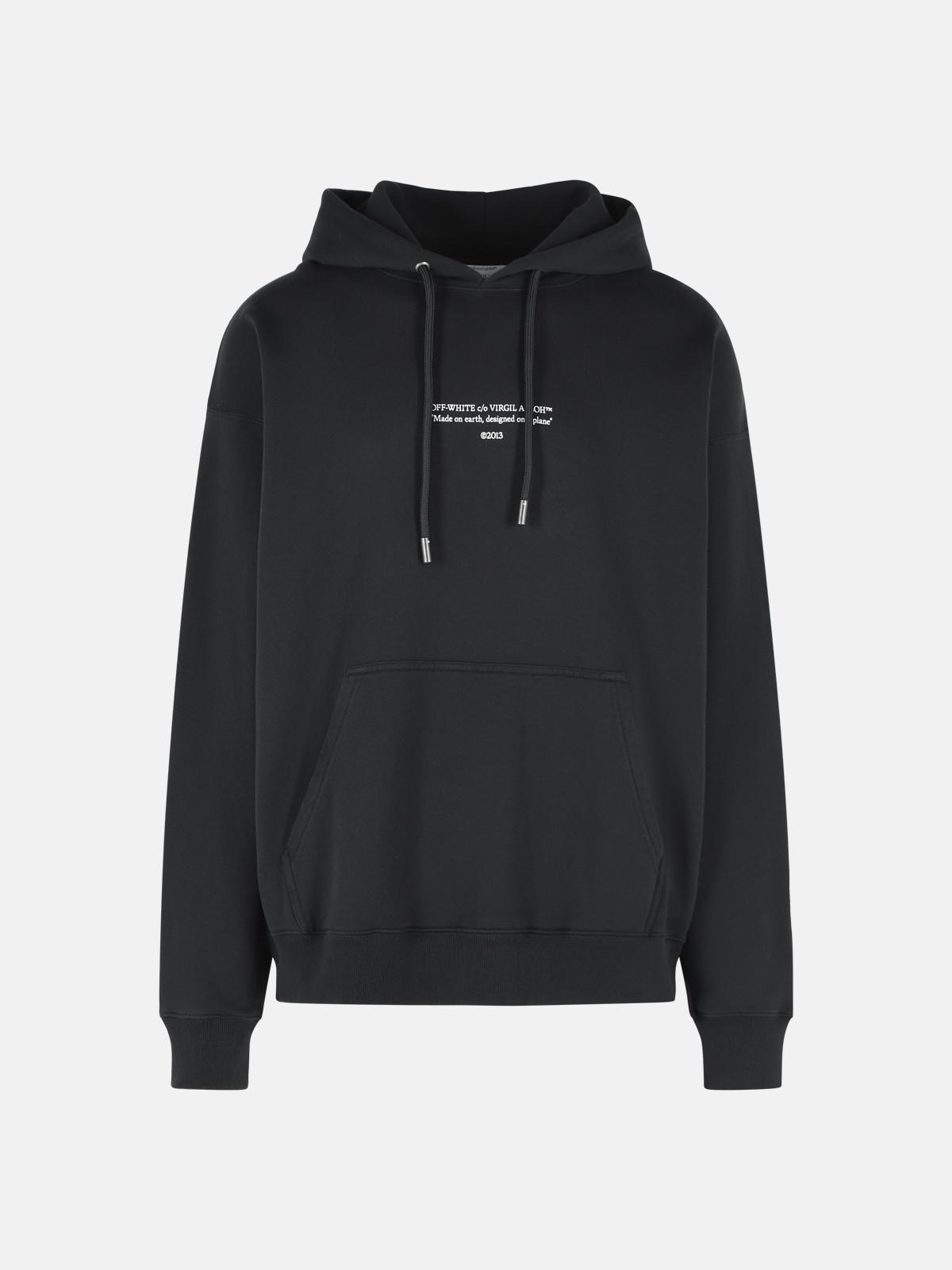 Off-White OFF-WHITE 'Statement' Black Cotton Sweatshirt　OFF-WHITE 'Statement' ブラック コットン スウェットシャツ