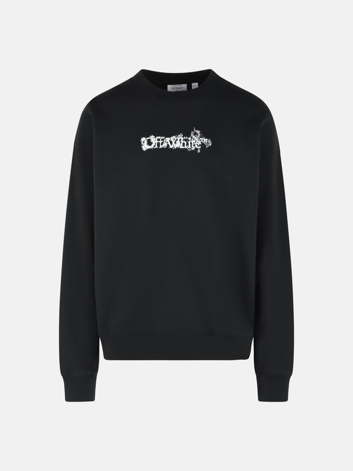Off-White OFF-WHITE 'Heraldic' Black Cotton Sweatshirt　オフホワイト ヘラルディック ブラック コットン スウェットシャツ