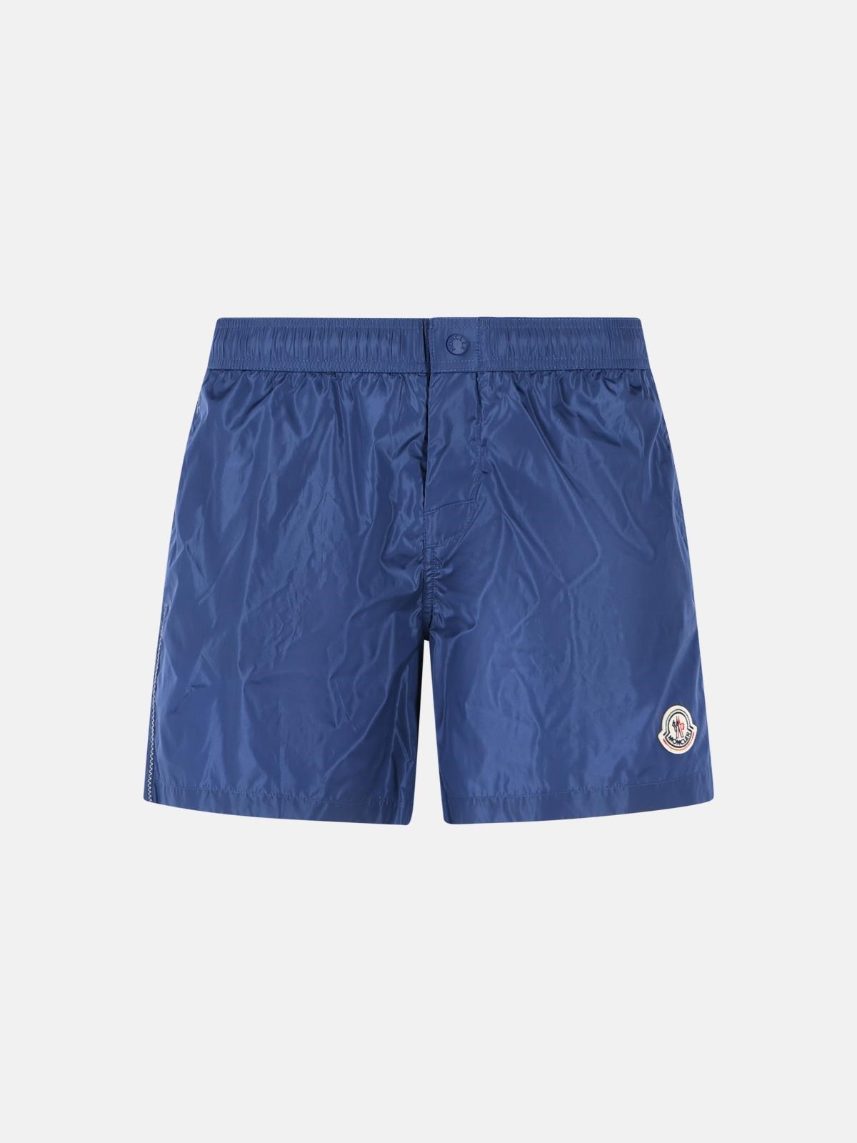 MONCLER MONCLER Blue Polyamide Swimsuit　MONCLER ブルー ポリアミド 水着