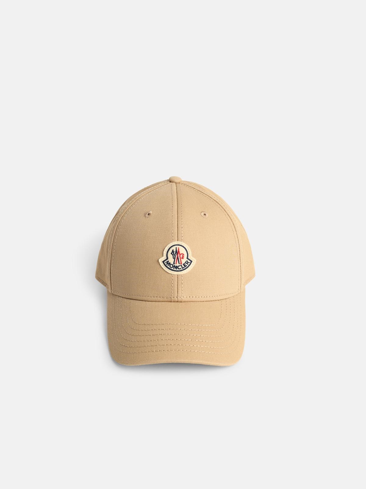 MONCLER Beige Cotton Cap　MONCLER ベージュ コットン キャップ MONCLER