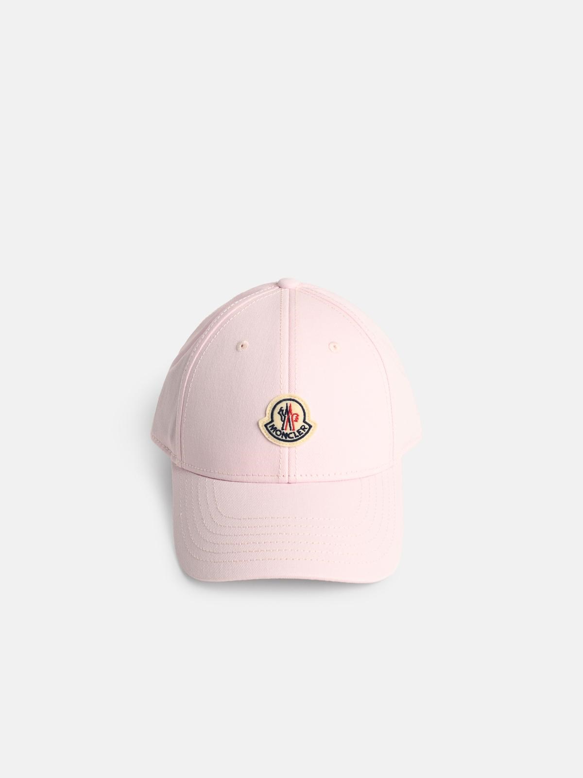 MONCLER Pink Cotton Cap　MONCLER ピンク コットン キャップ MONCLER