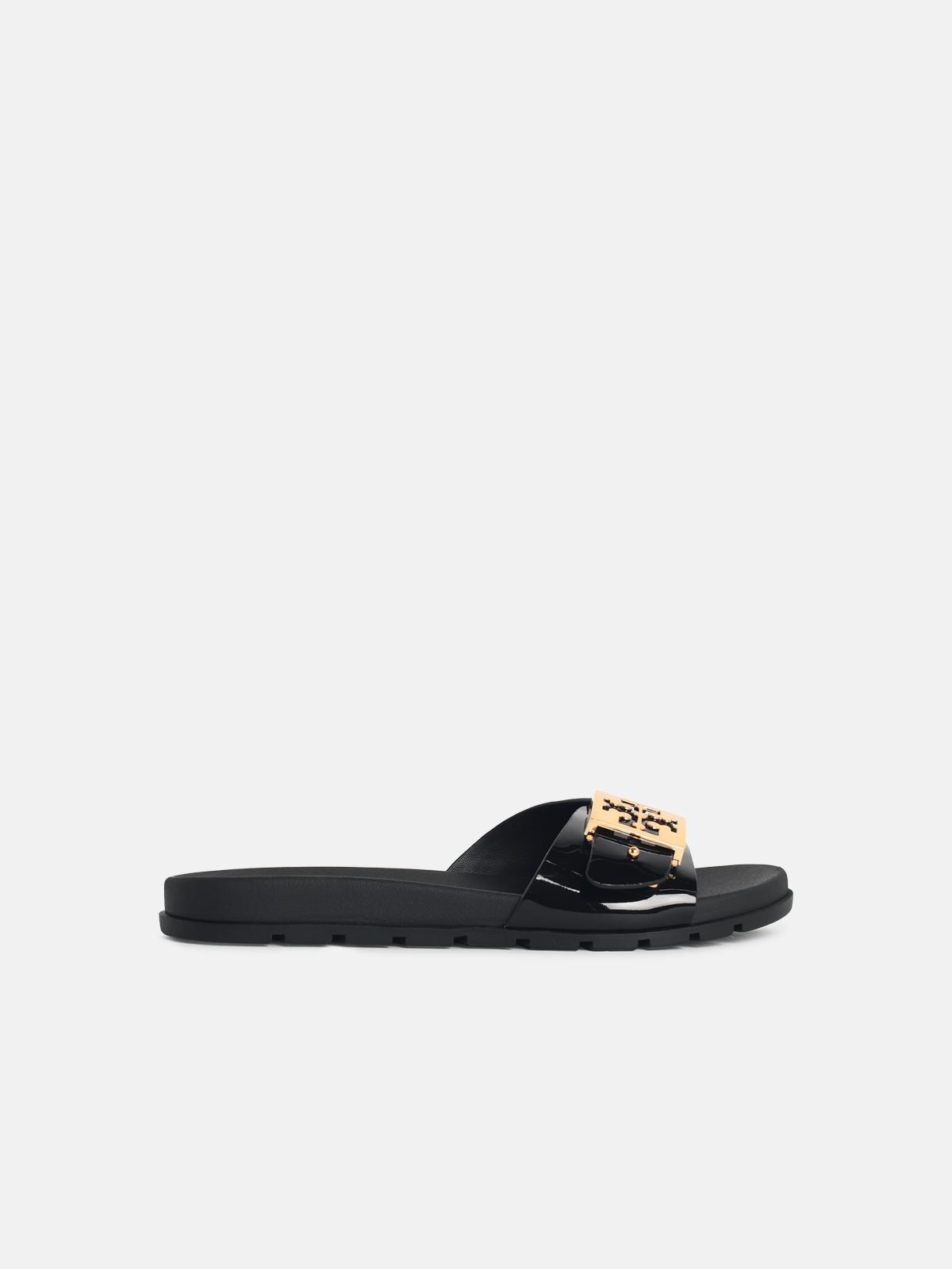 TORY BURCH 'Mellow' Black 'Tpu' Slippers　TORY BURCH メロー ブラック TPU スリッパ TORY