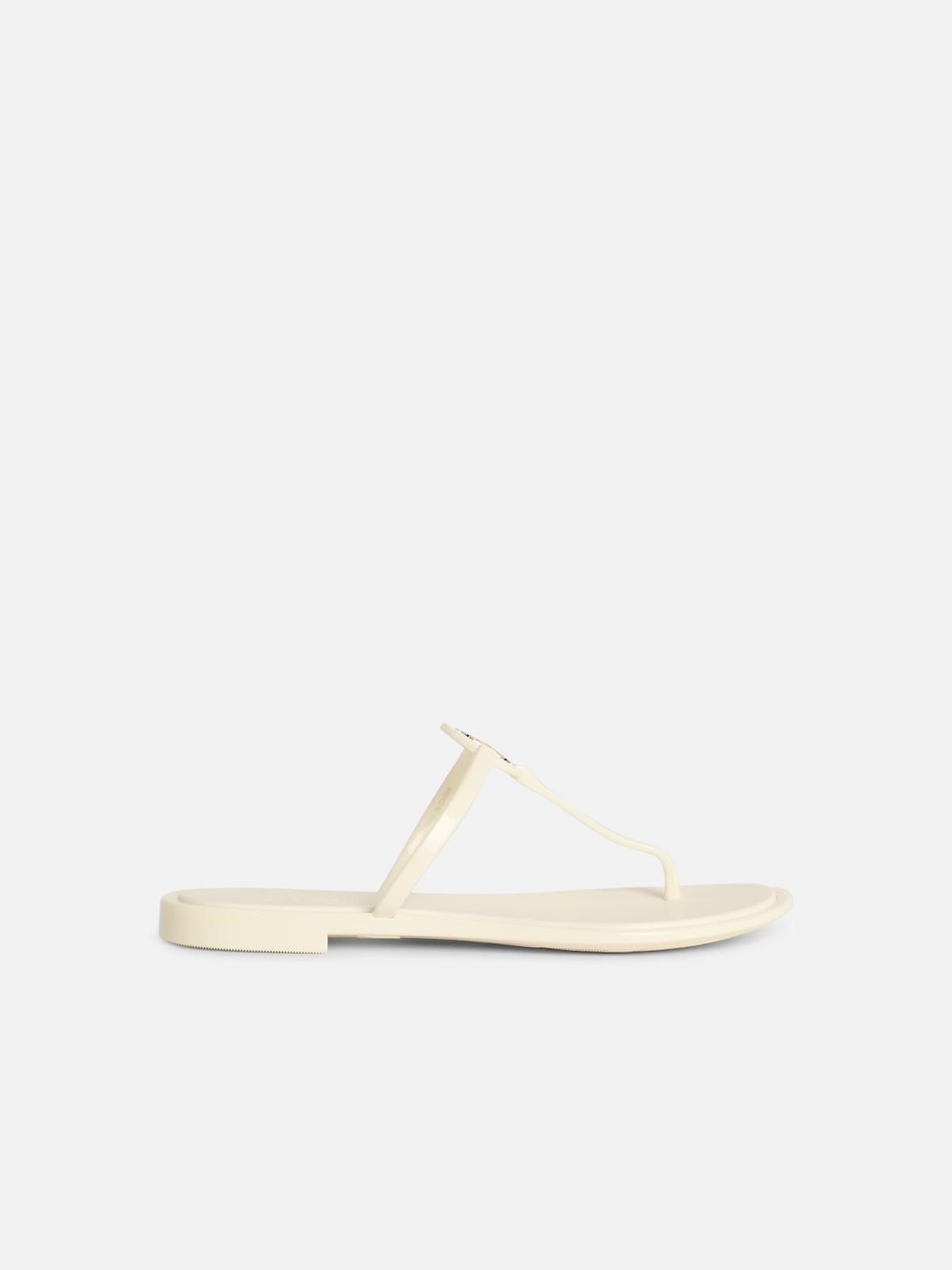 TORY BURCH 'Miller' Flip-Flops In Ivory 'Tpu'　TORY BURCH ミラー ビーチサンダル アイボリー TPU TORY