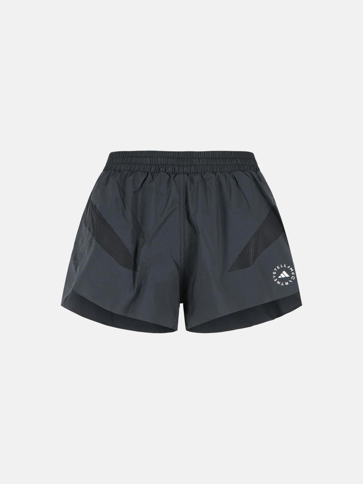 Stella McCartney ADIDAS BY STELLA MCCARTNEY Black Polyester Shorts　ADIDAS BY STELLA MCCARTNEY ブラック ポリエステル ショーツ