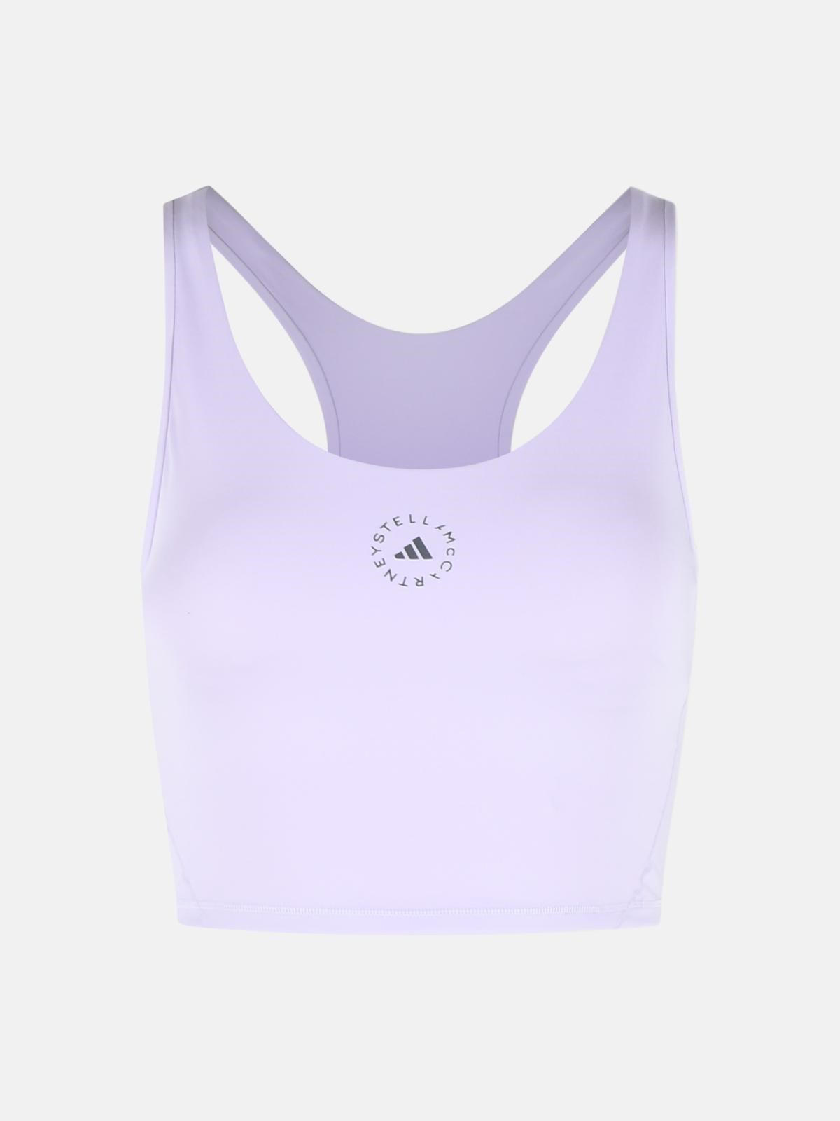 ADIDAS BY STELLA MCCARTNEY Lilac Polyester Blend Sporty Top　ADIDAS BY STELLA MCCARTNEY ライラック ポリエステル ブレンド スポーティ トップ ADIDAS