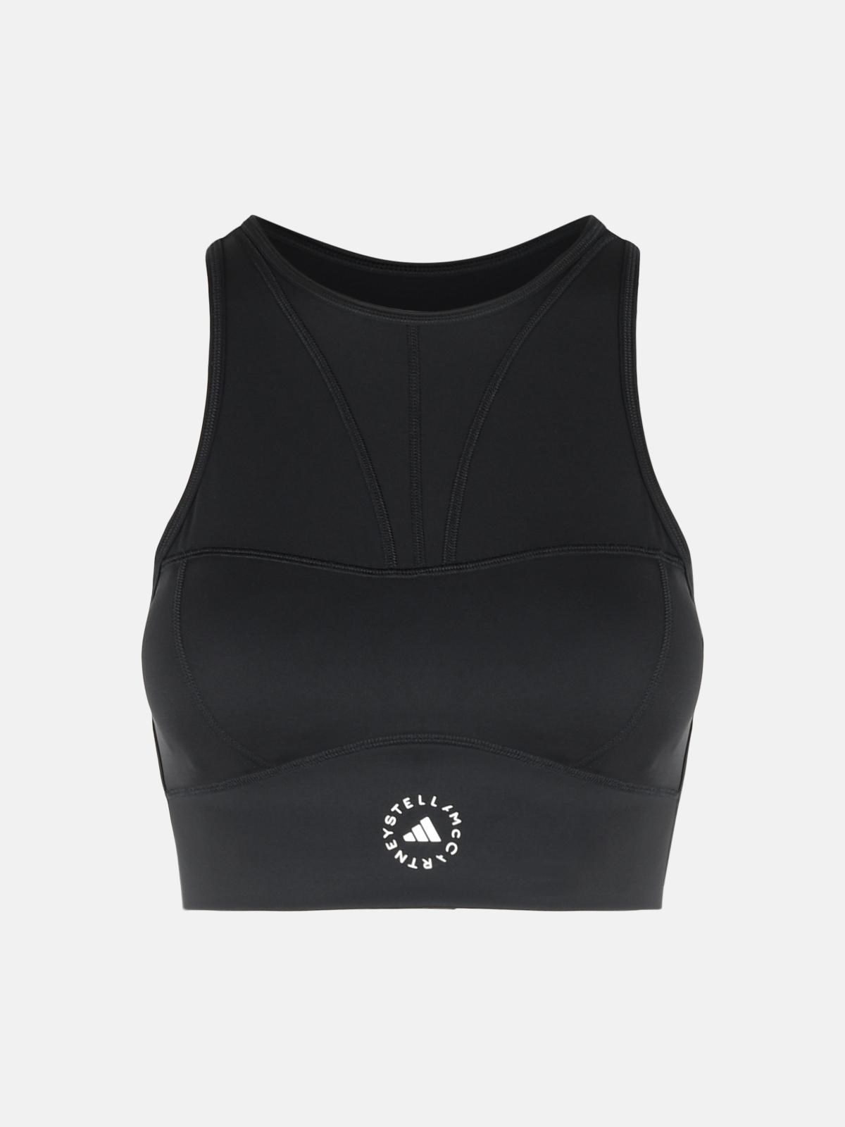 ADIDAS BY STELLA MCCARTNEY 'Tpr' Sporty Top In Black Polyamide Blend　ADIDAS BY STELLA MCCARTNEY 'Tpr' スポーティ トップ ブラック ポリアミド ブレンド ADIDAS