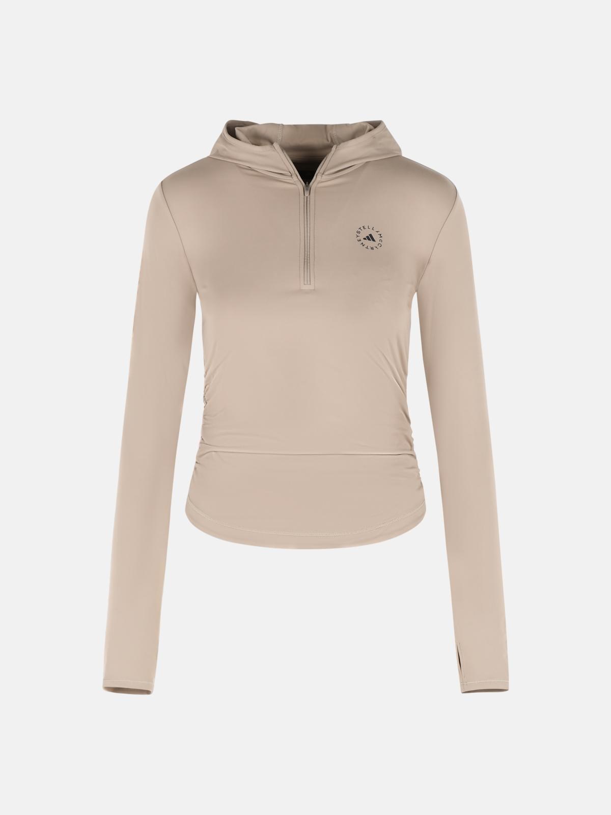 Stella McCartney ADIDAS BY STELLA MCCARTNEY Beige Polyamide Blend Sweatshirt　ADIDAS BY STELLA MCCARTNEY ベージュ ポリアミド ブレンド スウェットシャツ