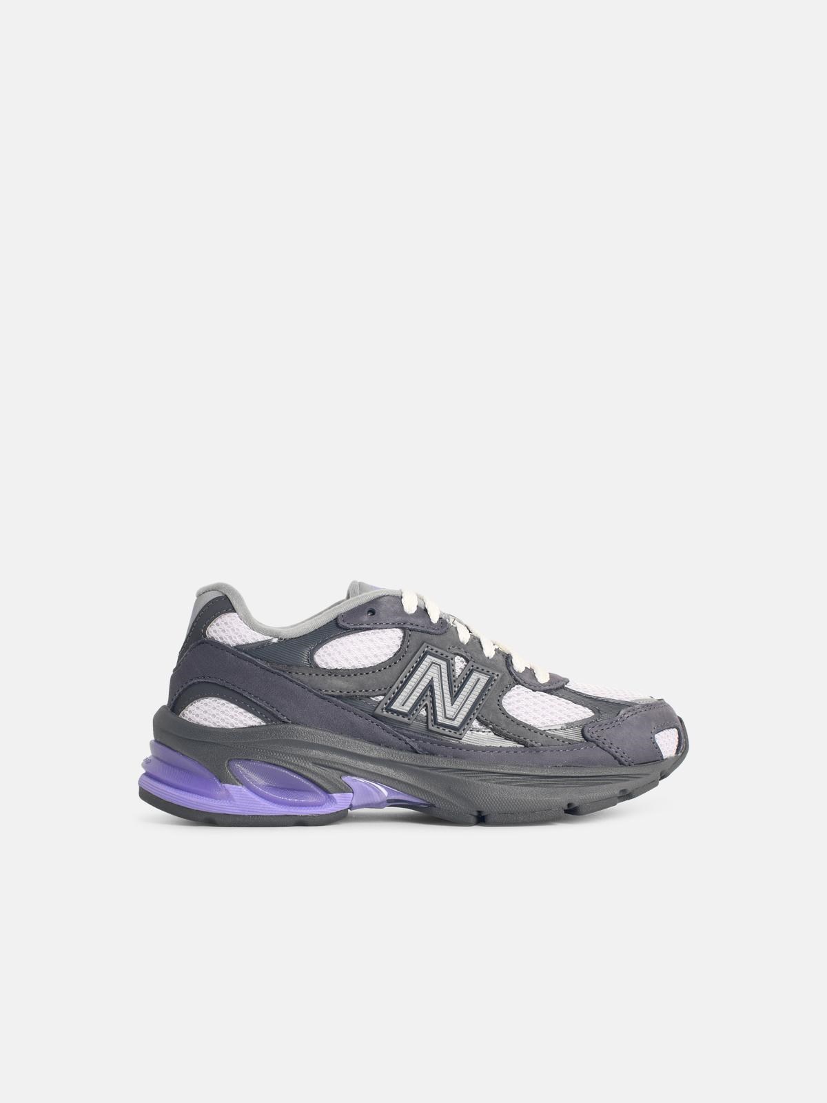 NEW BALANCE '2010' Grey Mesh And Suede Sneakers