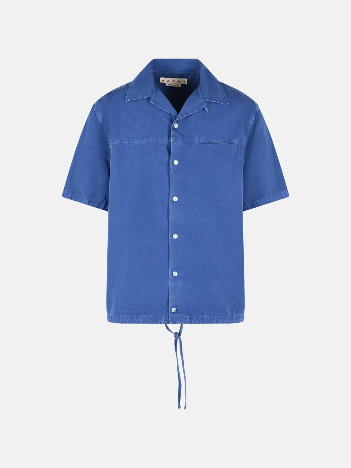 MARNI Blue Cotton Shirt　MARNI ブルー コットン シャツ MARNI