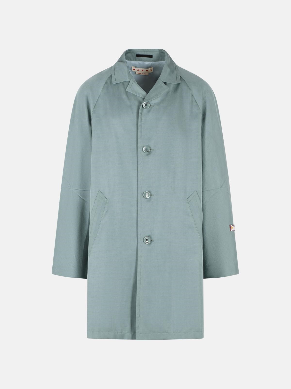 MARNI MARNI Green 'Lyocell' Trench Coat