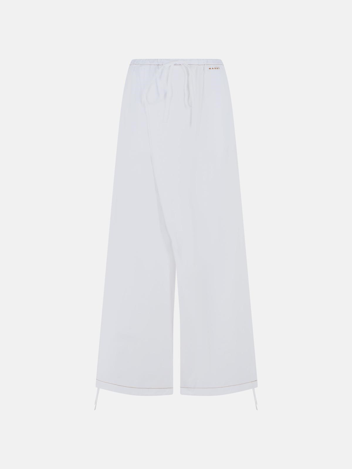 MARNI White Cotton Pants　MARNI ホワイト コットン パンツ MARNI