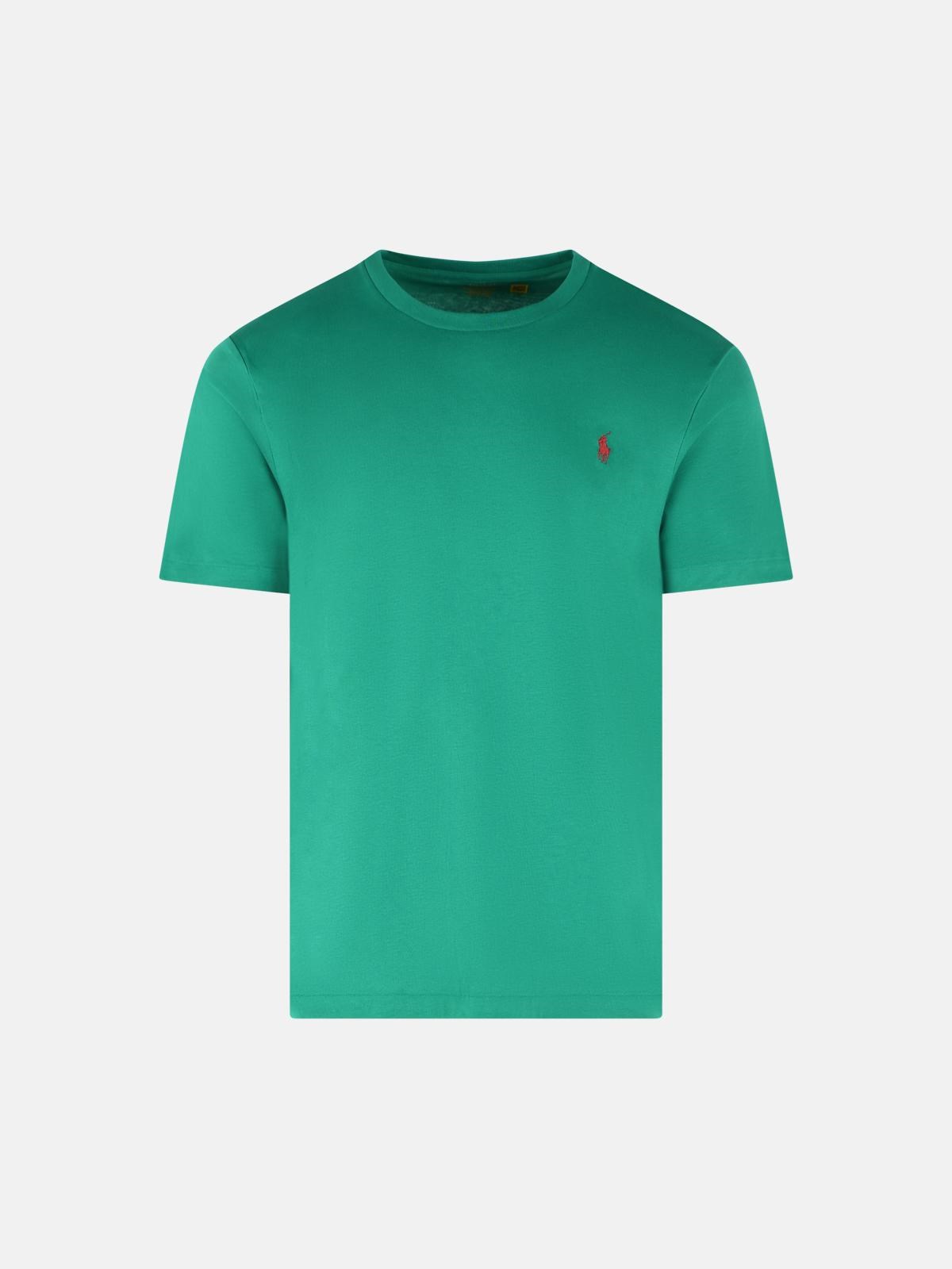 POLO RALPH LAUREN Green Cotton T-Shirt